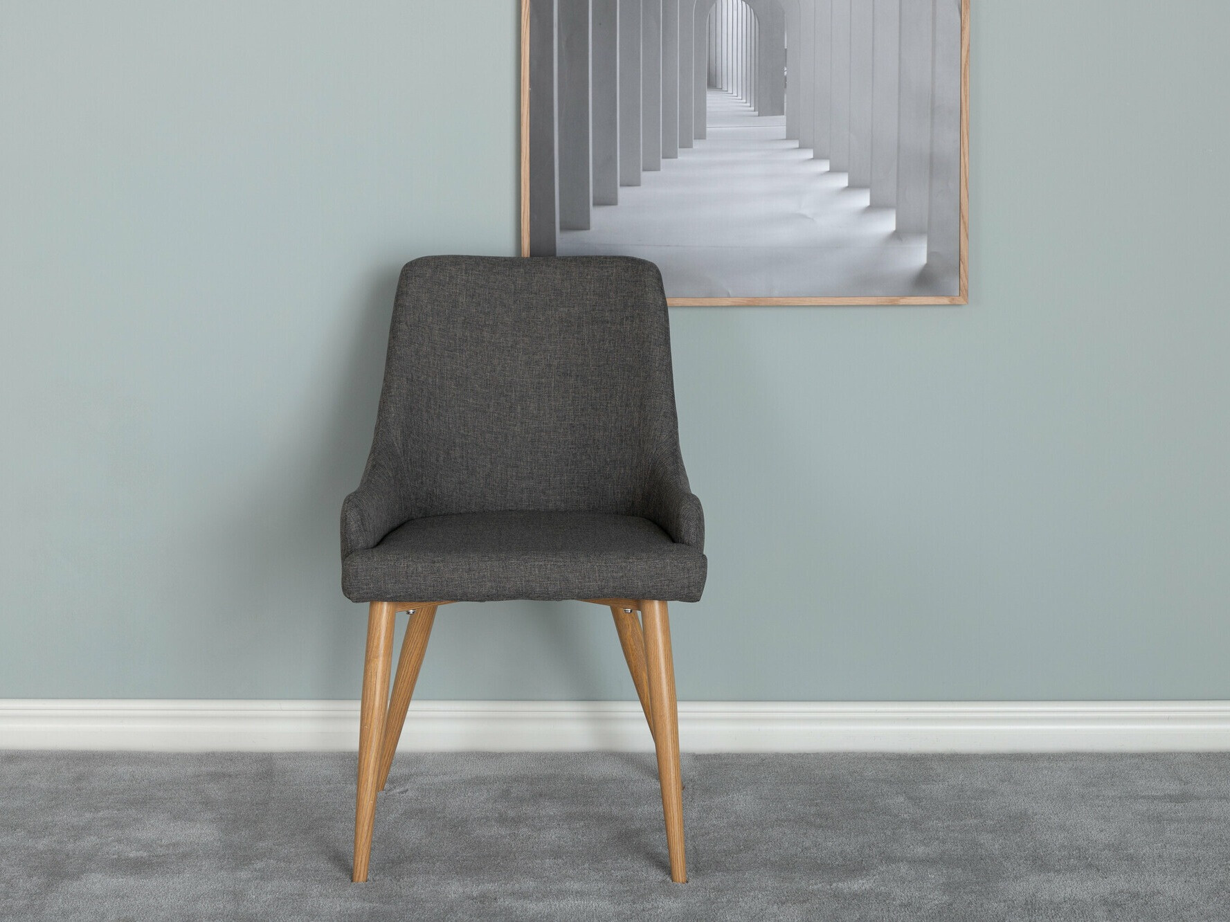 Stol Dallas 222 (Temno siva + Rjava)