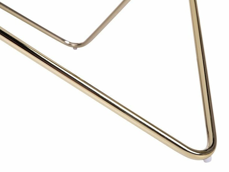 Klubska mizica Berwyn 982 (Beli marmor + Zlata)