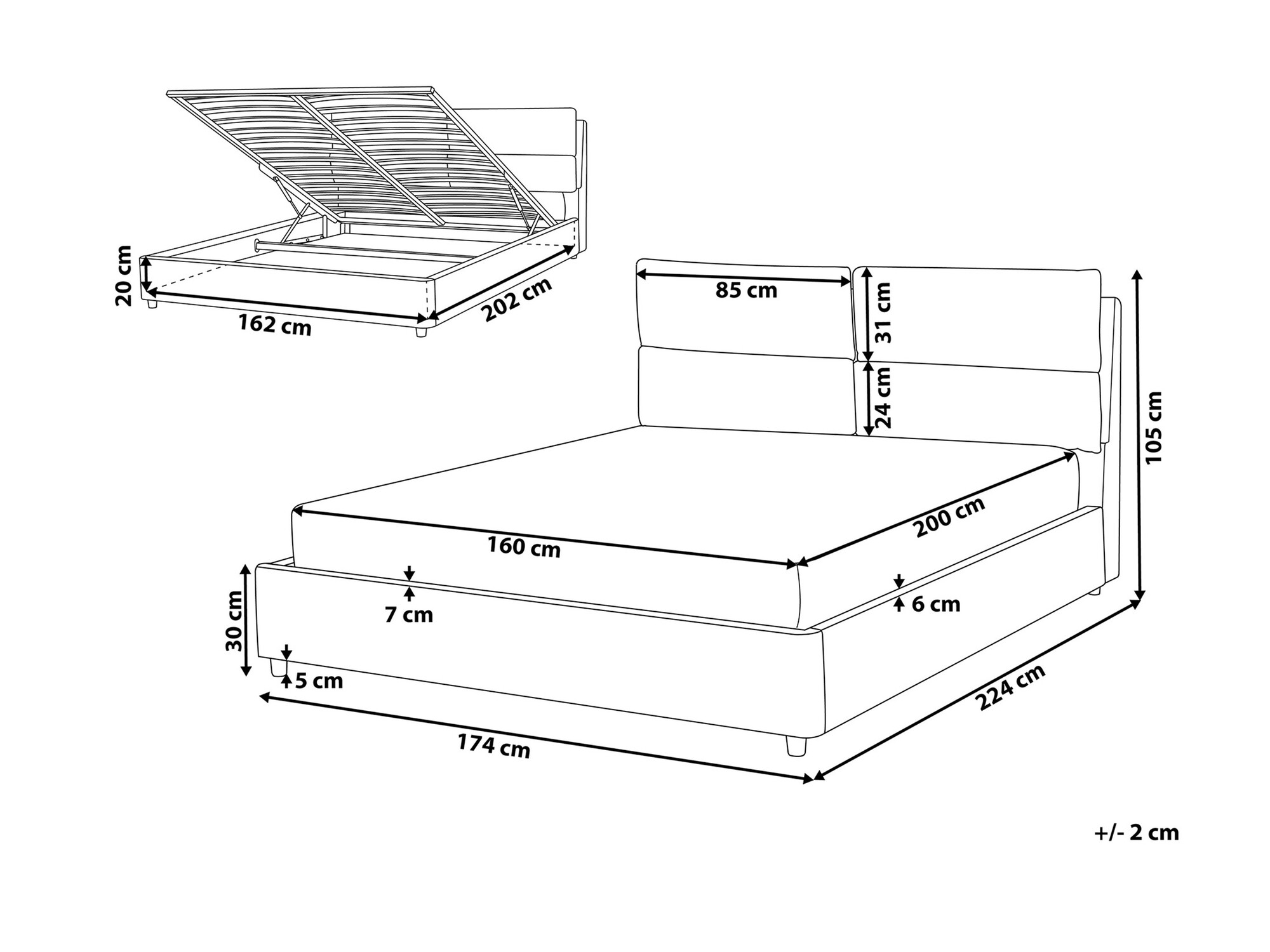 Postelja Berwyn 969 (Bež)