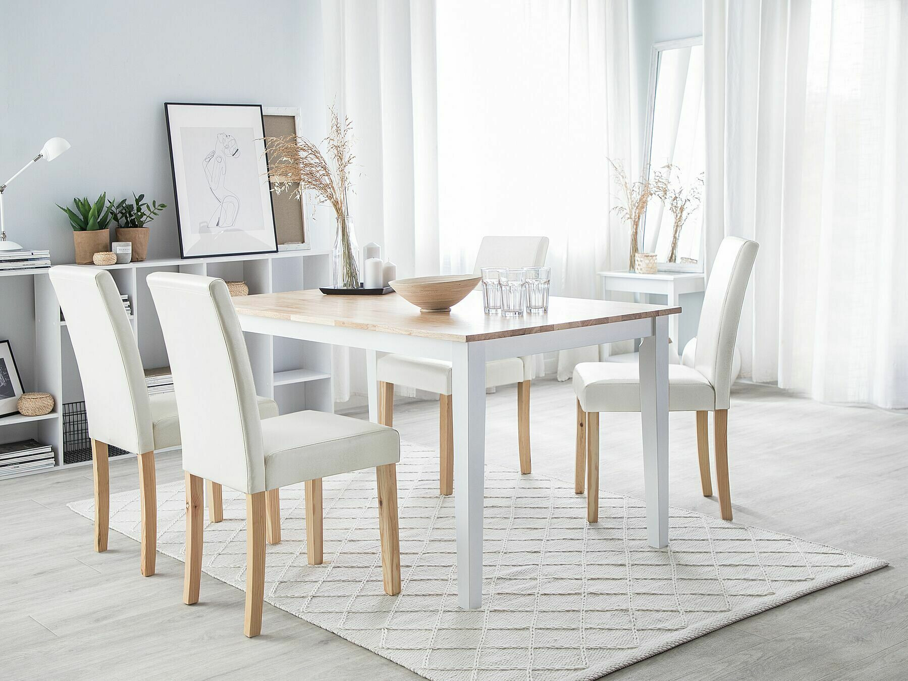 Jedilniški komplet Berwyn 989 (Bela)