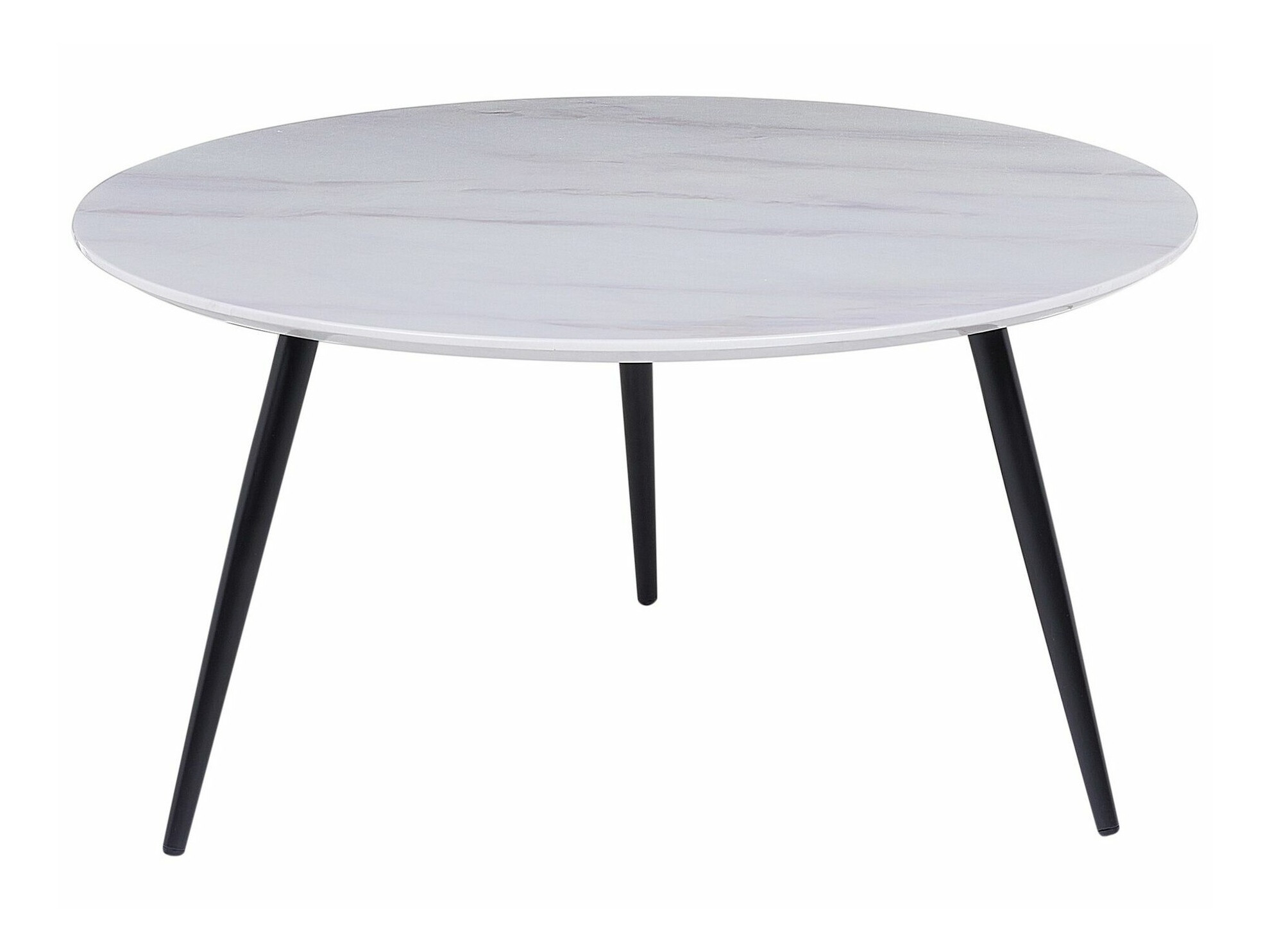 Klubska mizica Berwyn 990 (Beli marmor + Črna)