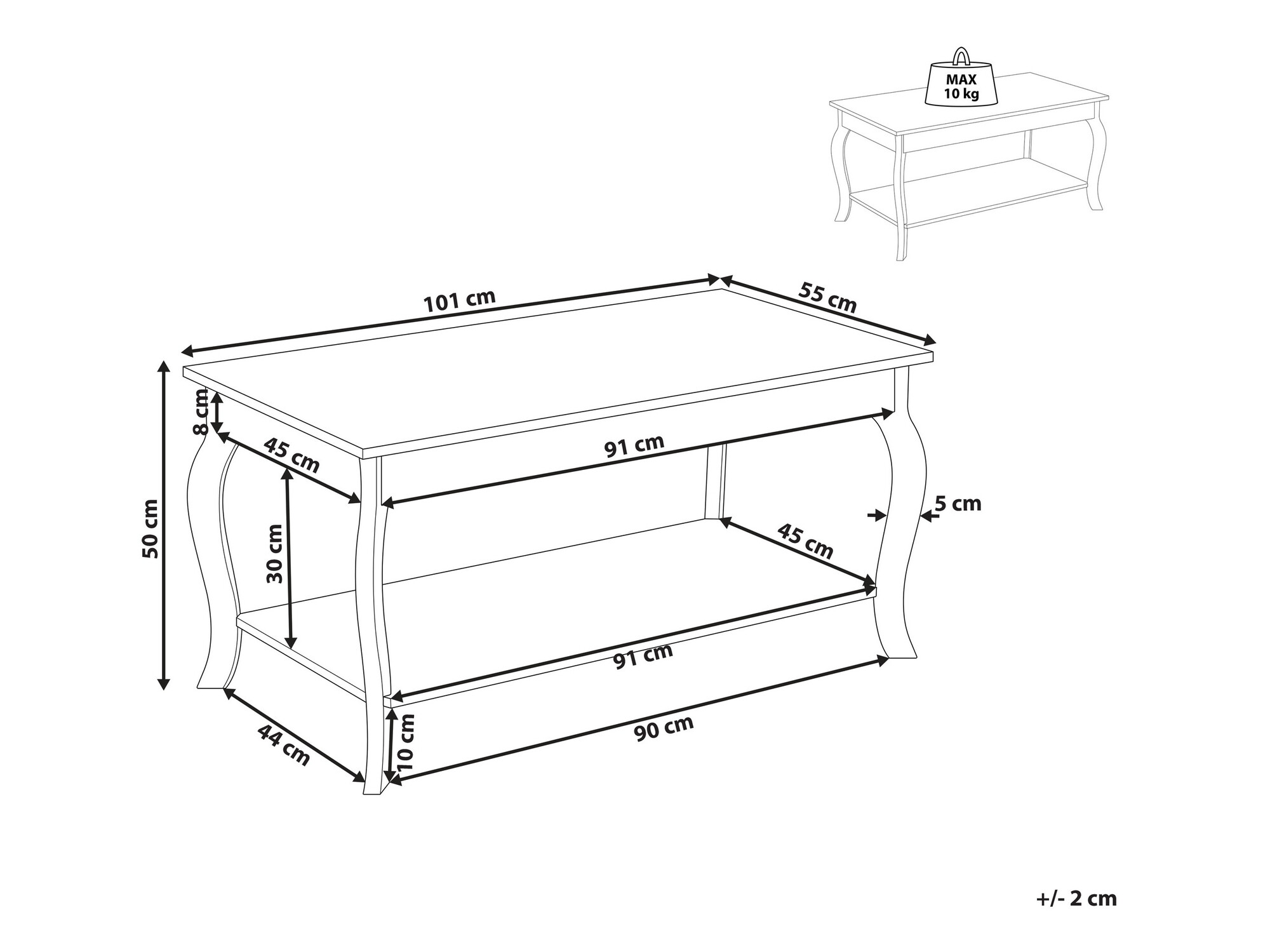 Klubska mizica Berwyn 998