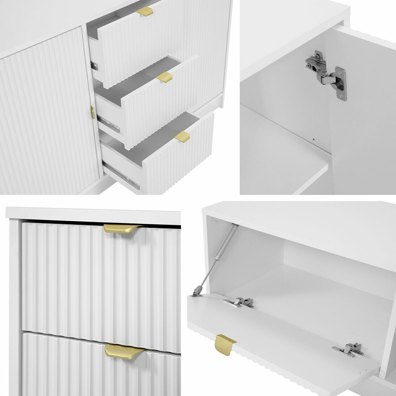 Komplet za dnevno sobo Comfivo Larmire 108 (Bela)