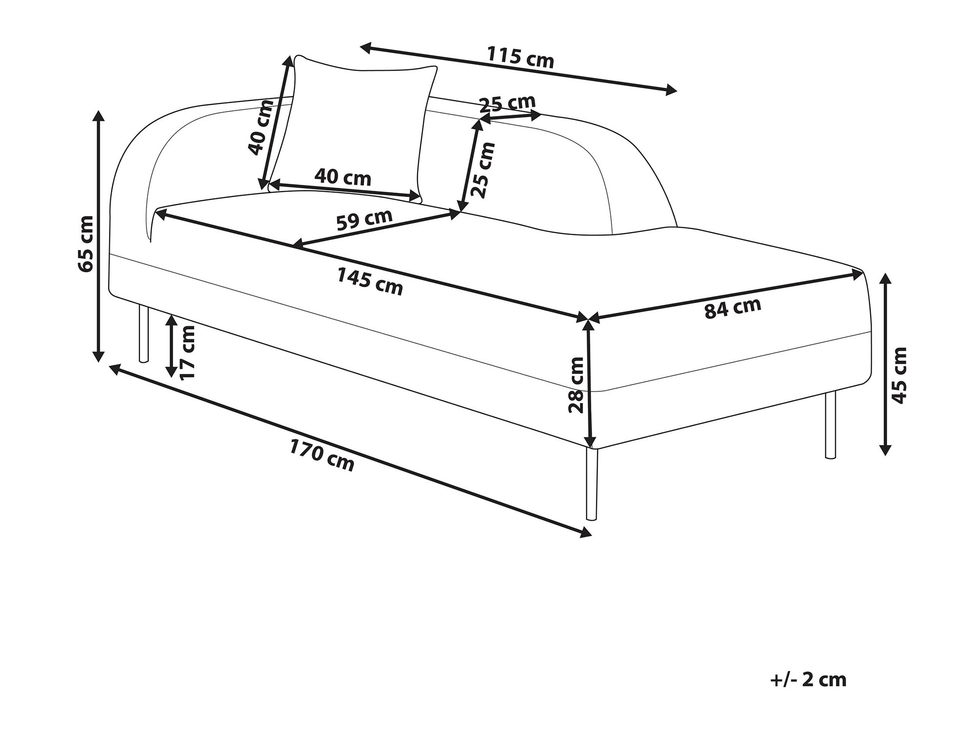 Počivalnik Berwyn 1008 (Bela)