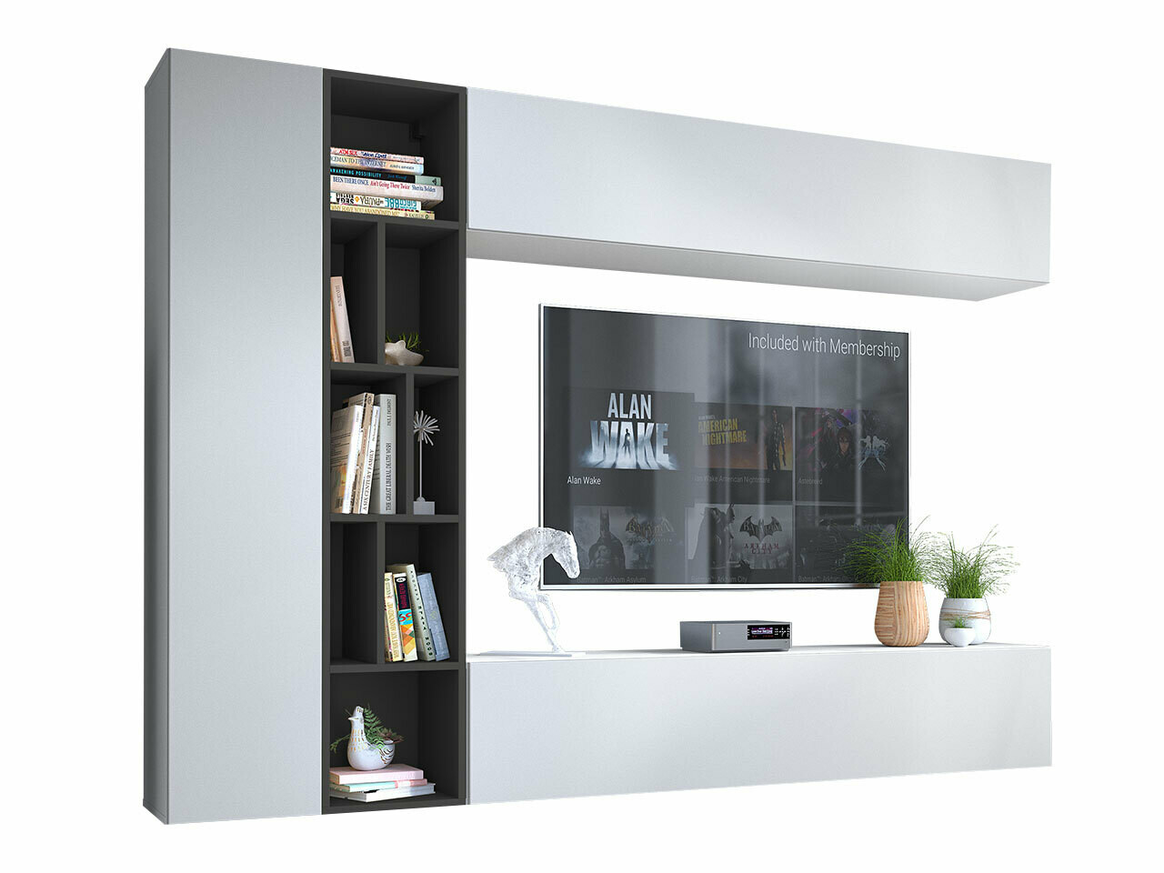 Dnevni prostor Comfivo 260 (Bela + Grafit)