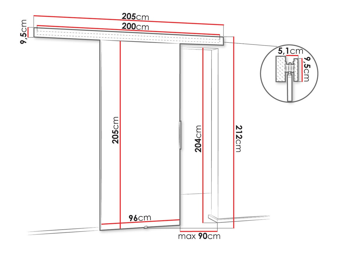Drsna vrata Dover 142 (Sonoma hrast)