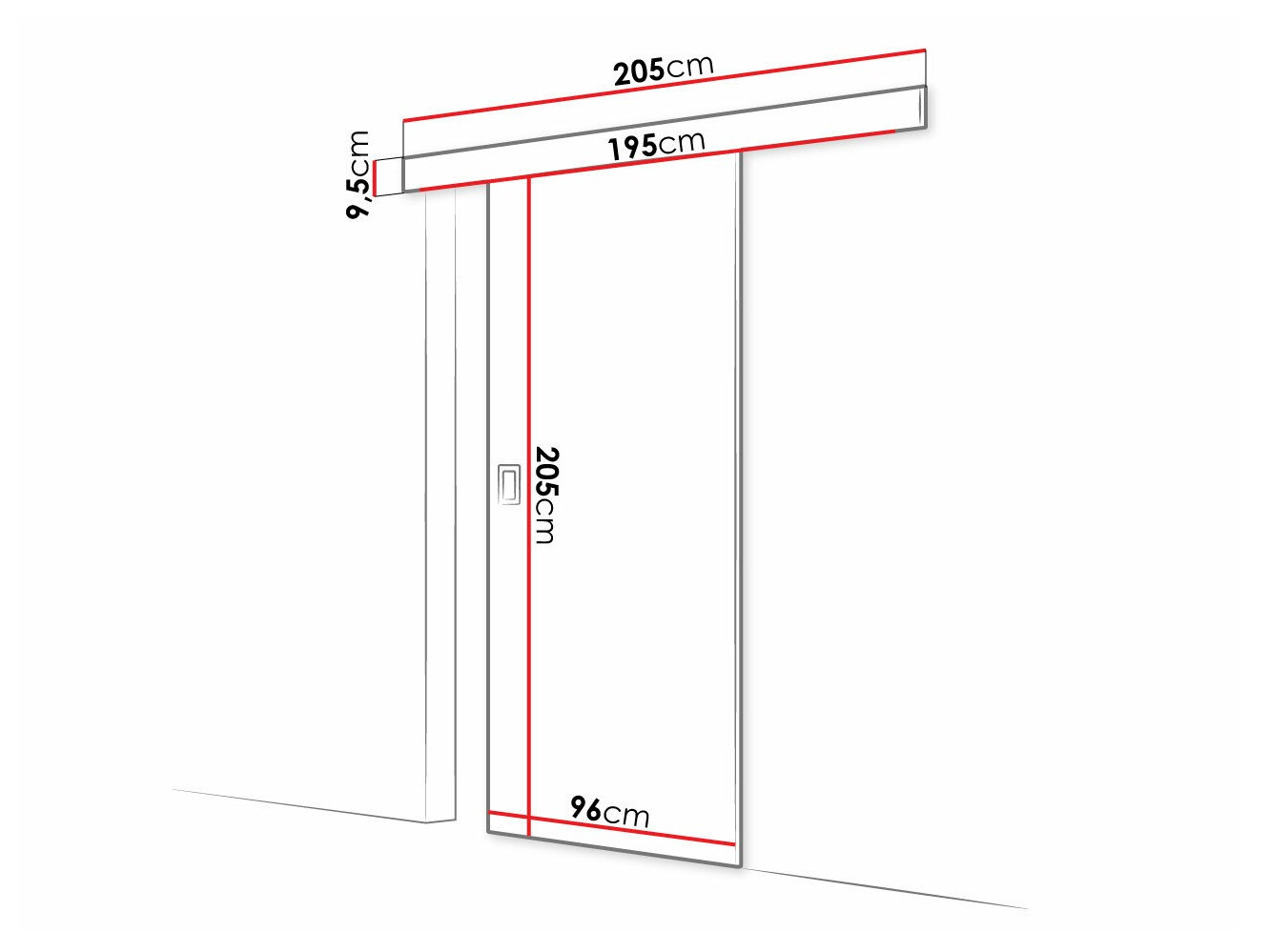 Drsna vrata Dover 169 (Temni jasen)