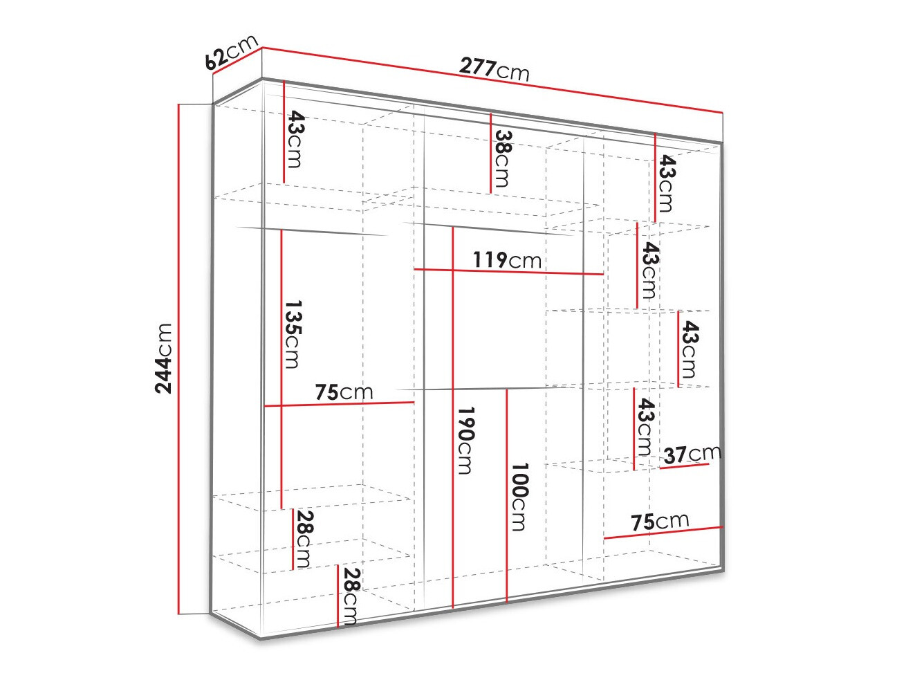 Garderobna omara Murrieta 144