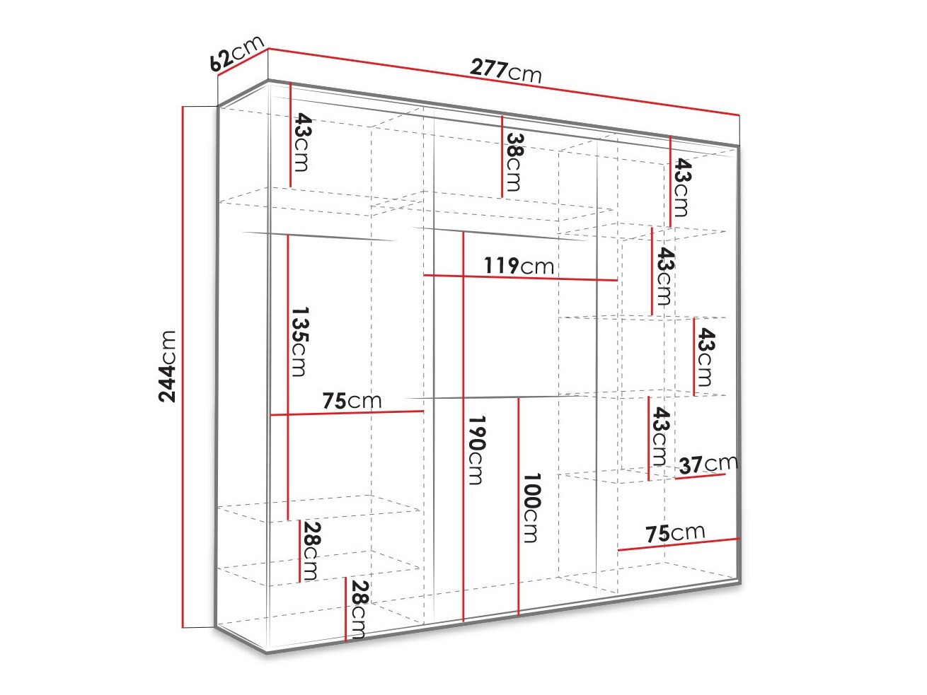 Garderobna omara Murrieta 188