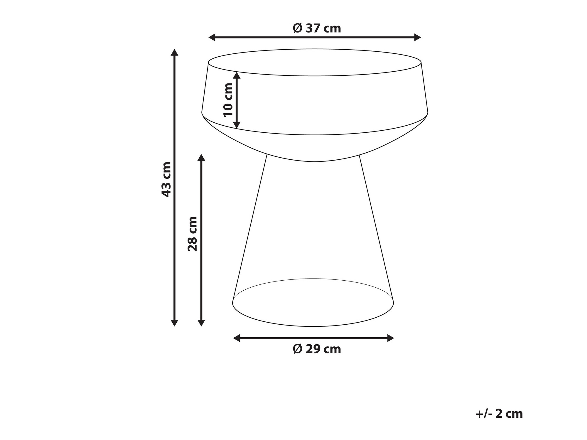 Stranska mizica Berwyn 1040 (Rdeča)