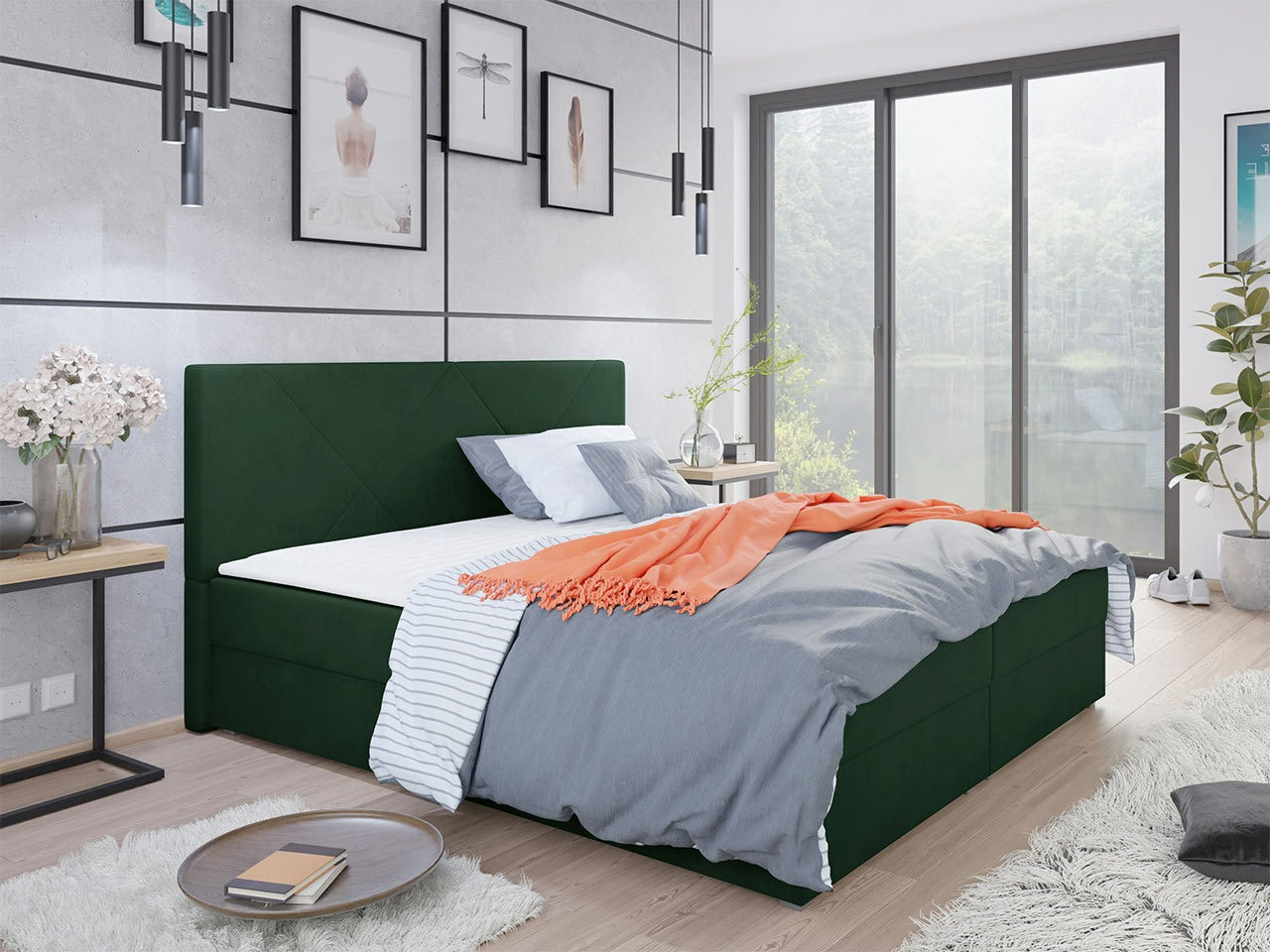 Boxspring postelja Memphis 117 (Itaka 10)