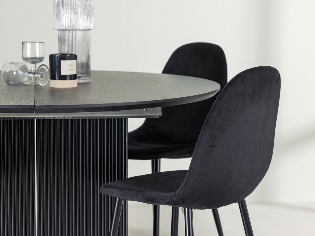 Jedilniški komplet Dallas 4287 (Črna)