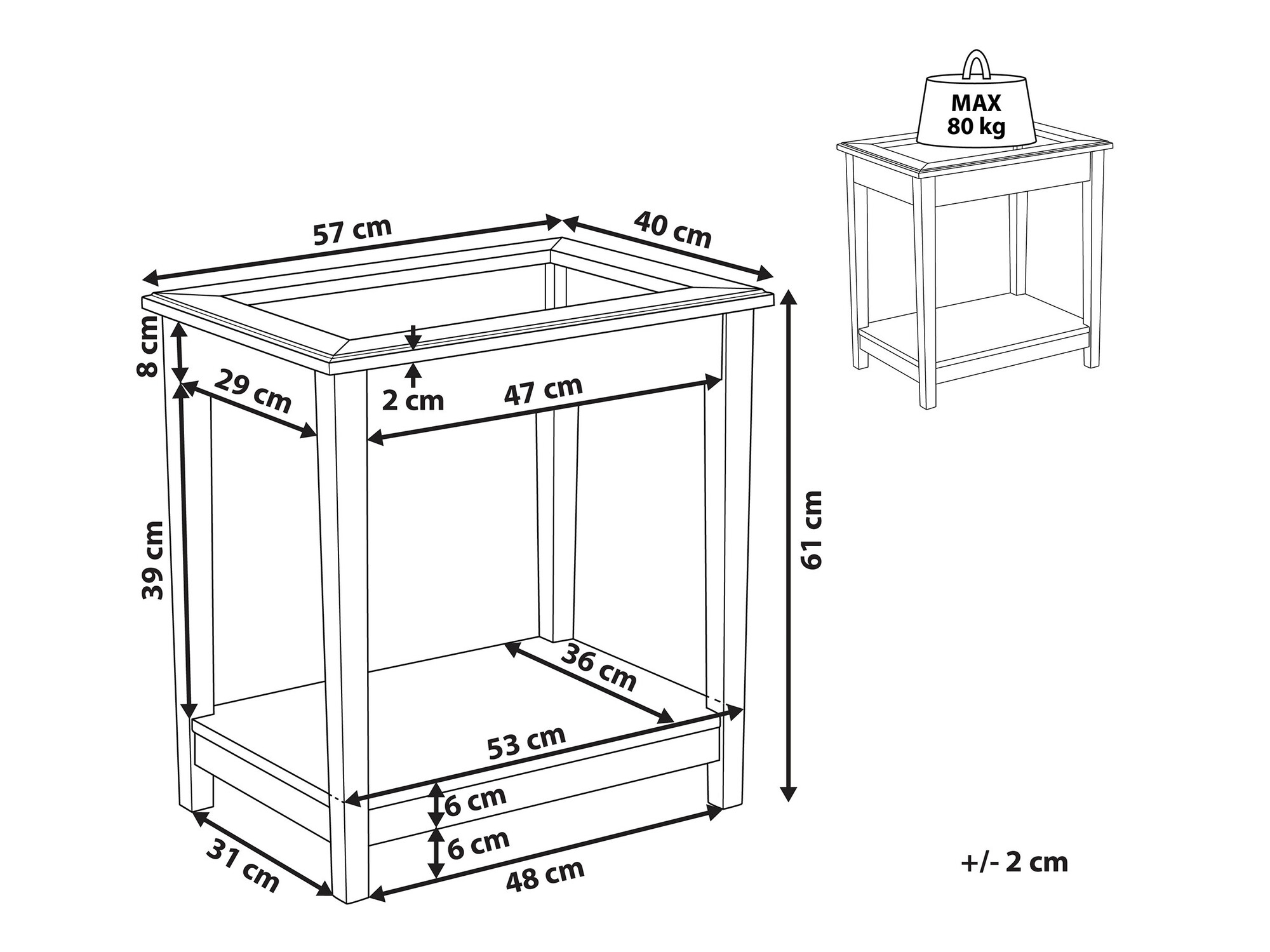 Stranska mizica Berwyn 1080