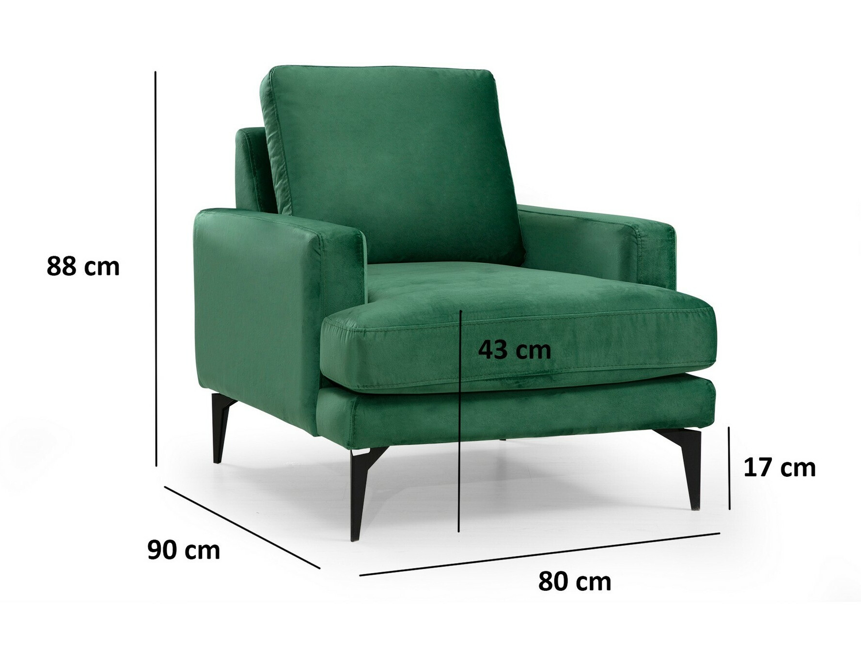 Fotelj Altadena 375 (Zelena)