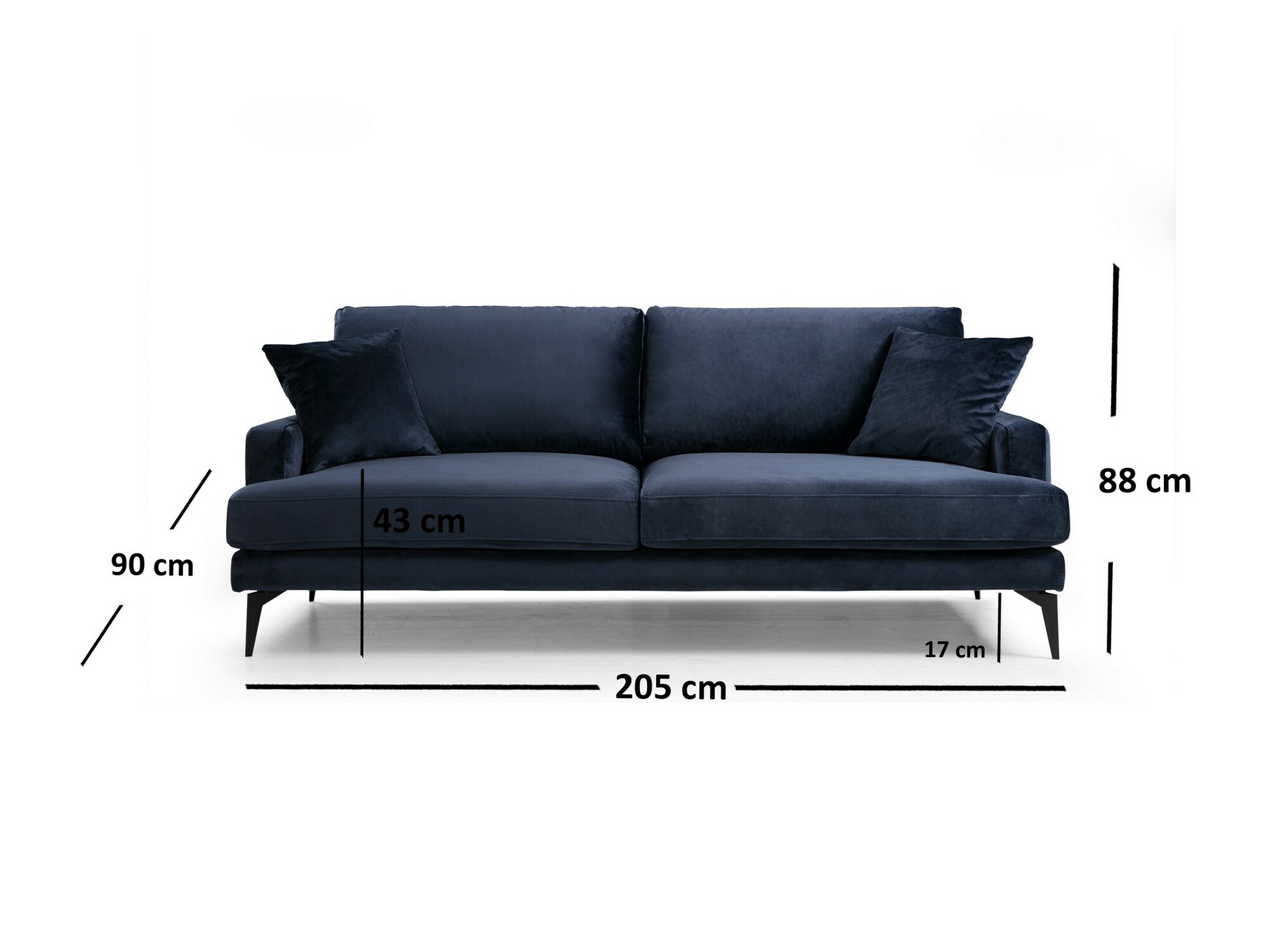Kavč Altadena 373 (Temno modra)