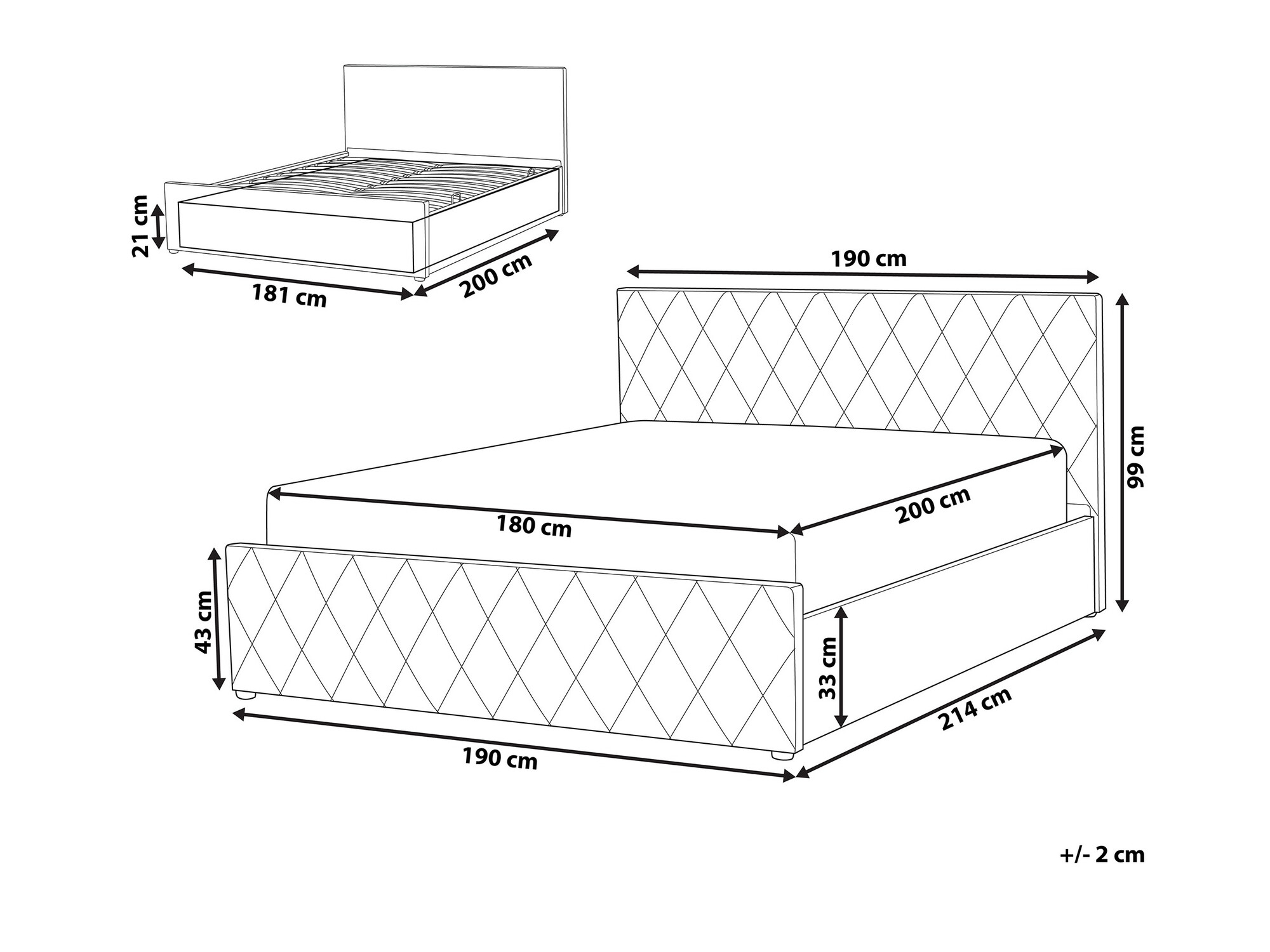 Postelja Berwyn 1104 (Modra)