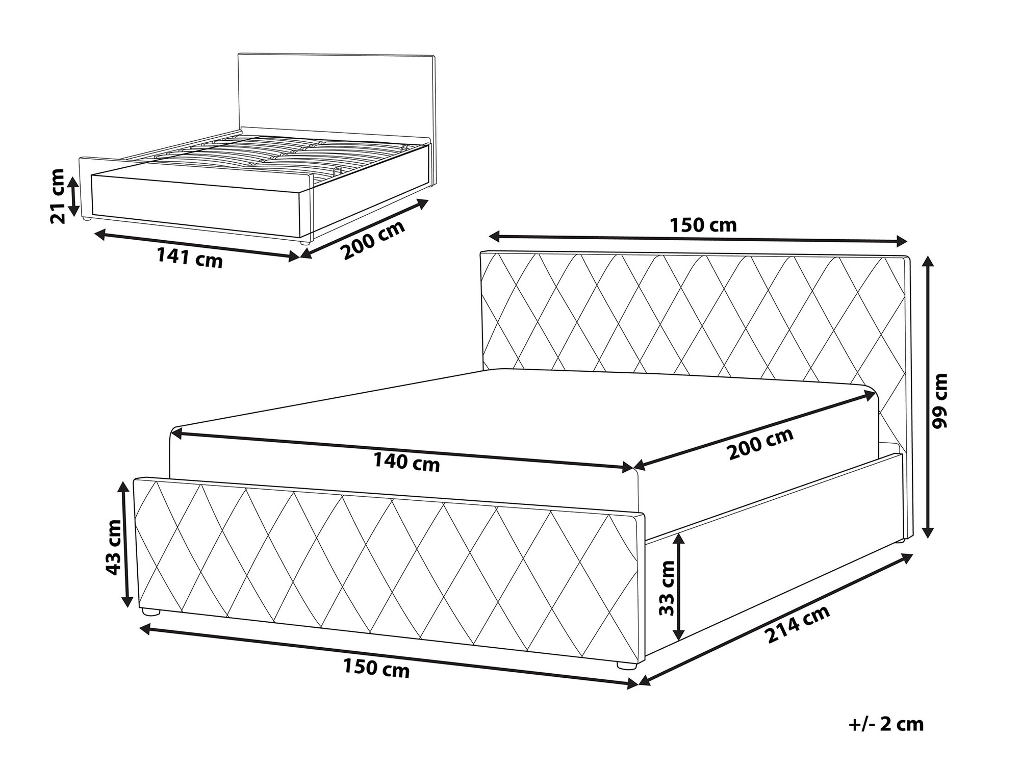 Postelja Berwyn 1104 (Roza)