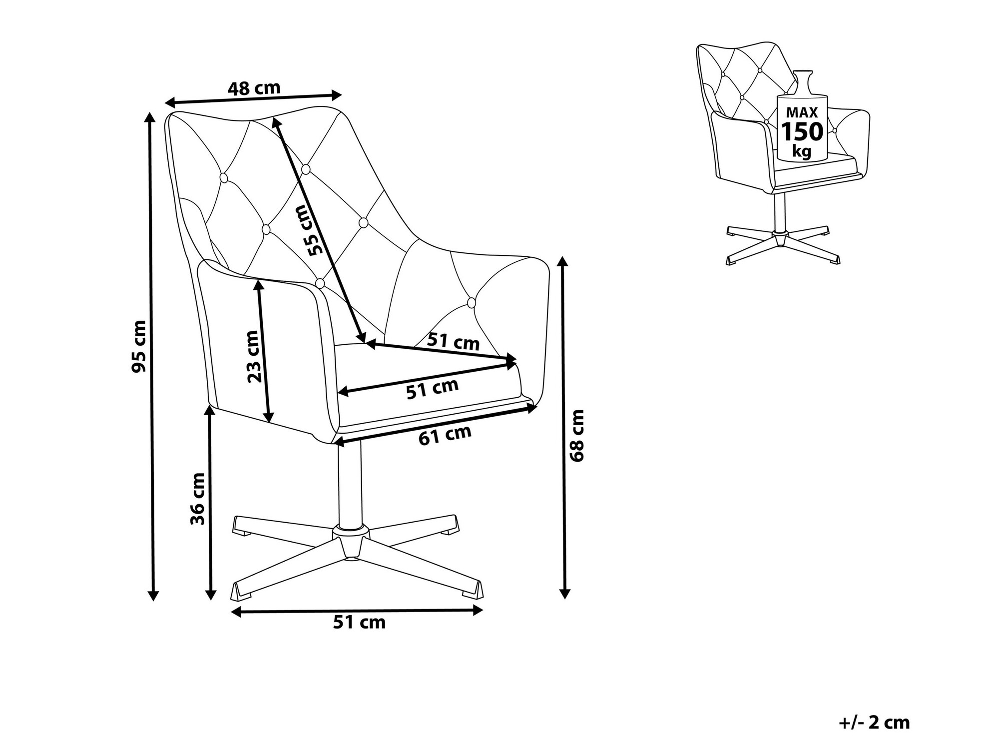 Fotelj Berwyn 1118 (Temno siva)