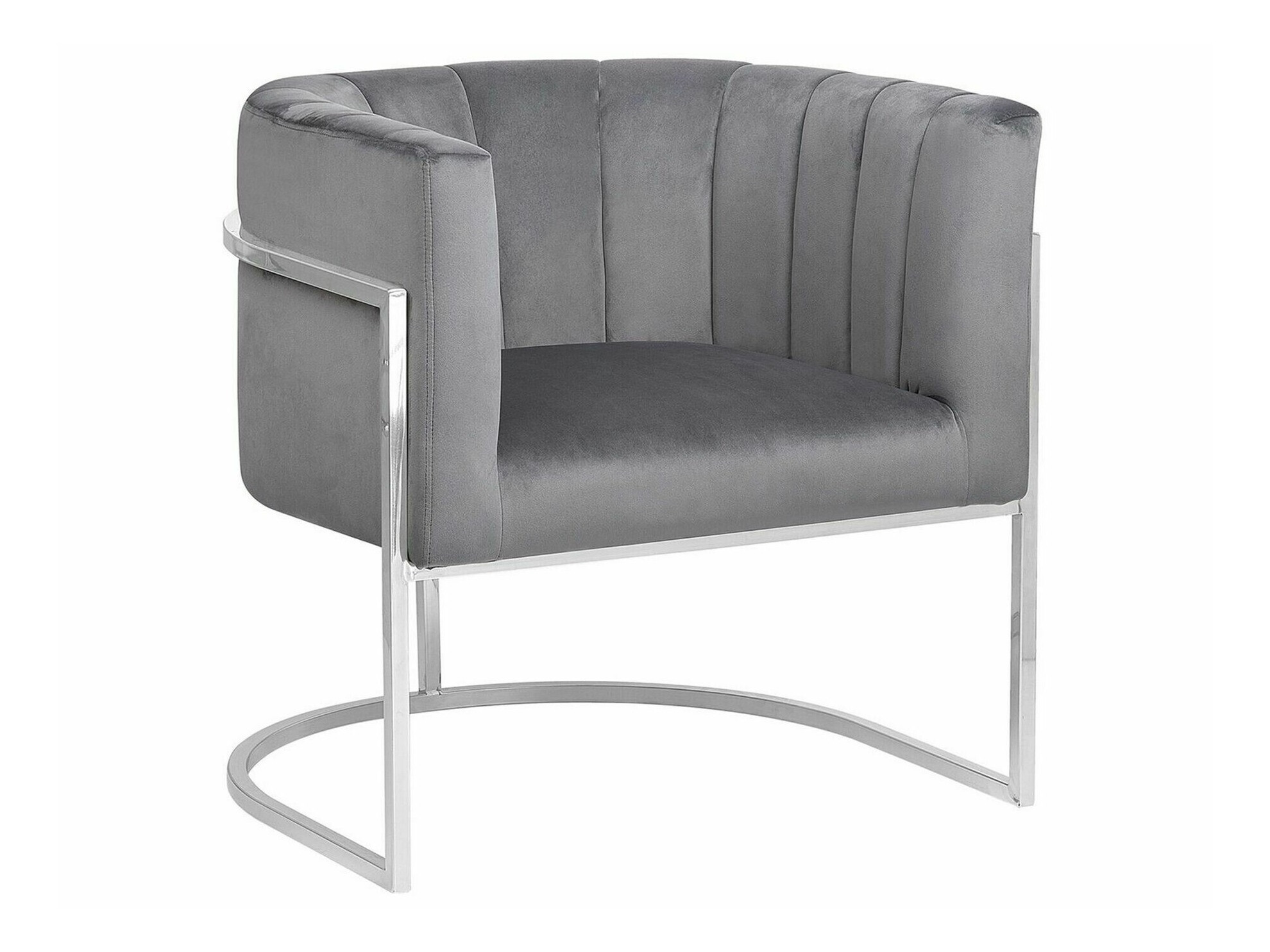 Fotelj Berwyn 1141 (Siva + Srebrna)