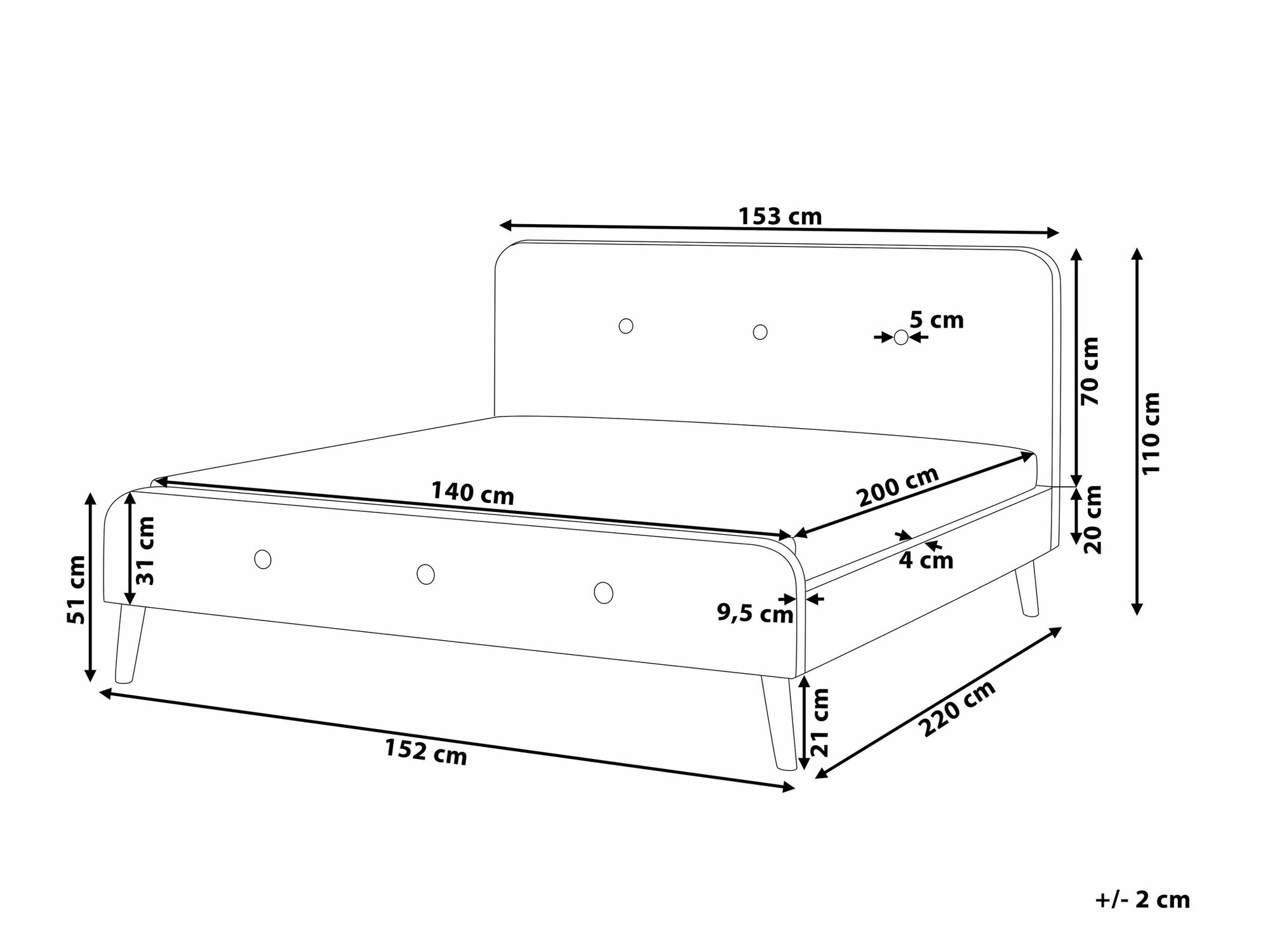 Postelja Berwyn 1073 (Bež)