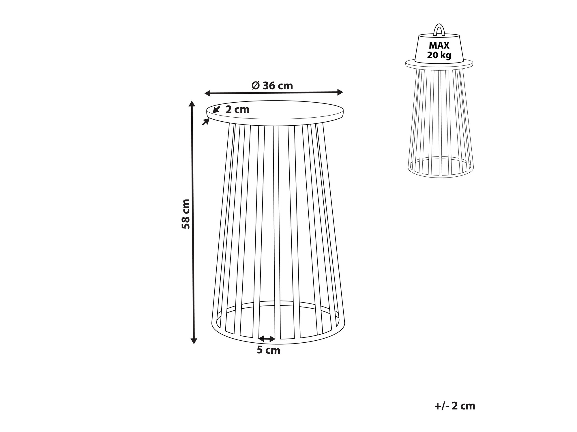 Stranska mizica Berwyn 1163