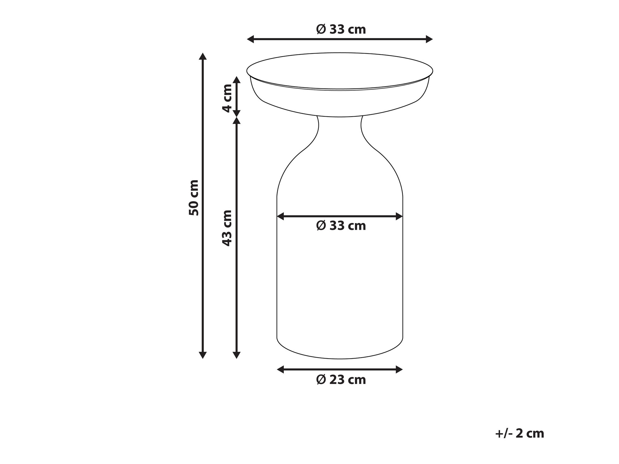Stranska mizica Berwyn 1170 (Črna)