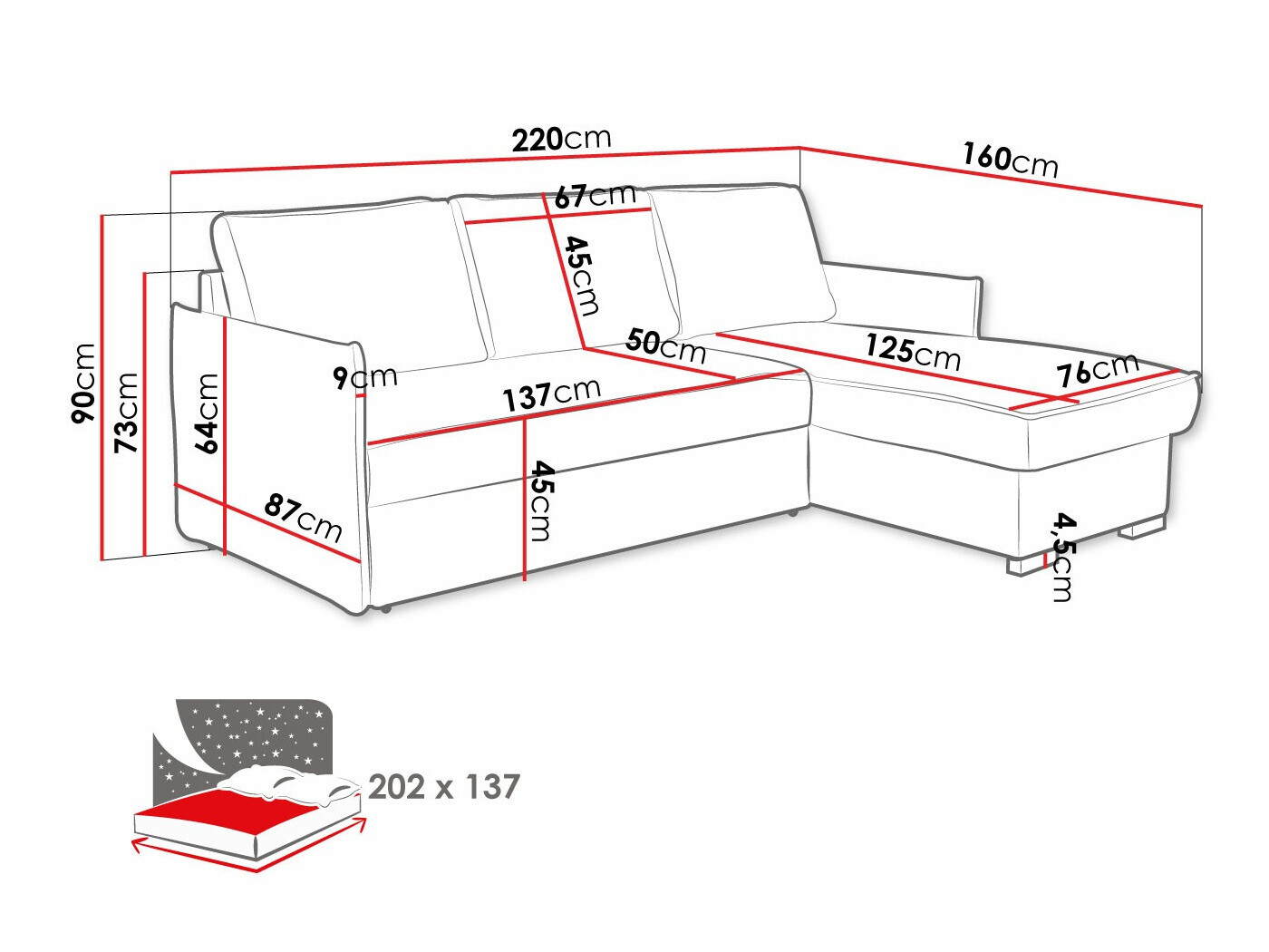 Kotna garnitura Columbus 208 (Neve 16)