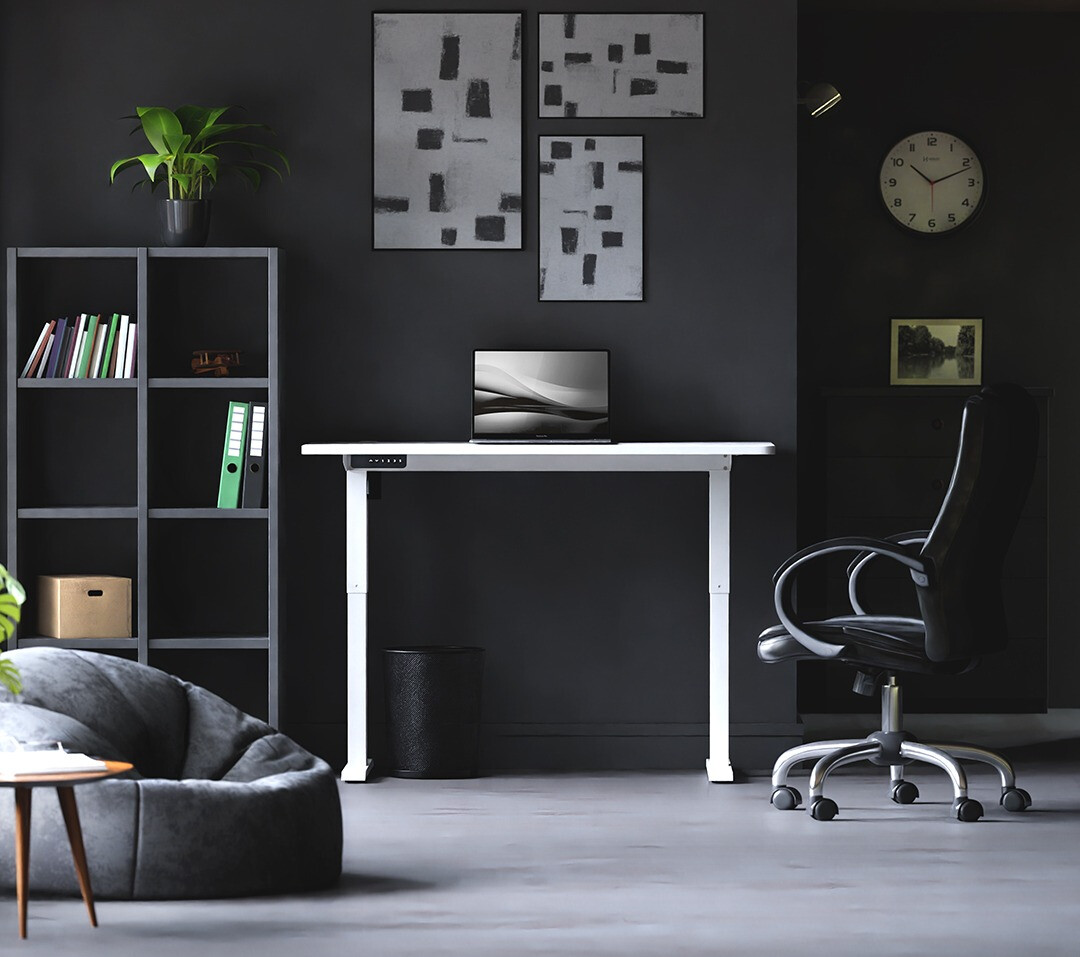 Dvižna pisalna miza Lodi 100 (Bela)