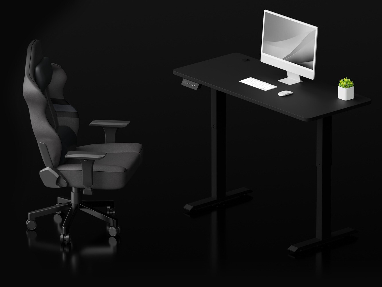 Dvižna pisalna miza Lodi 100 (Črna)