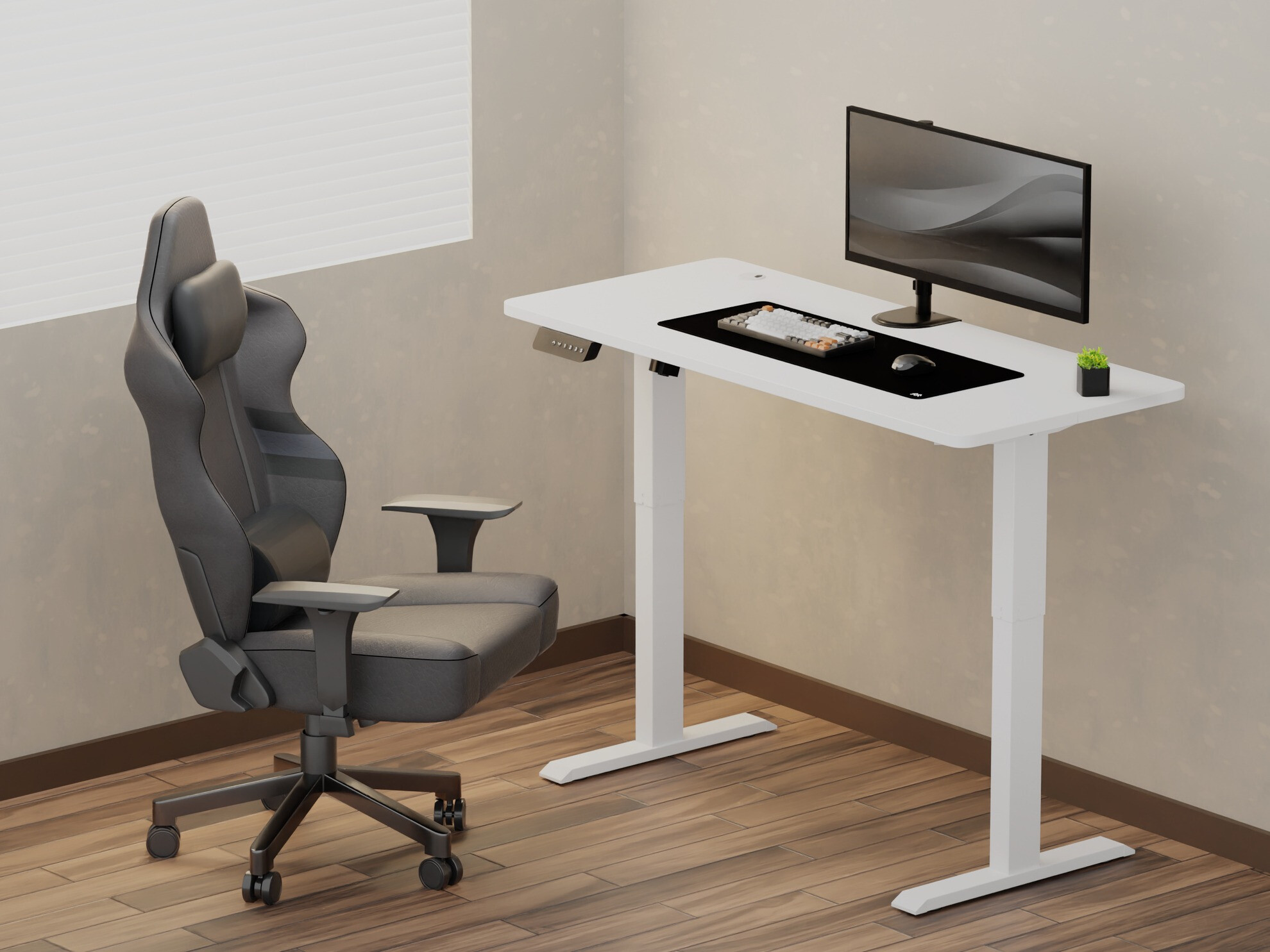 Dvižna pisalna miza Lodi 101 (Bela)