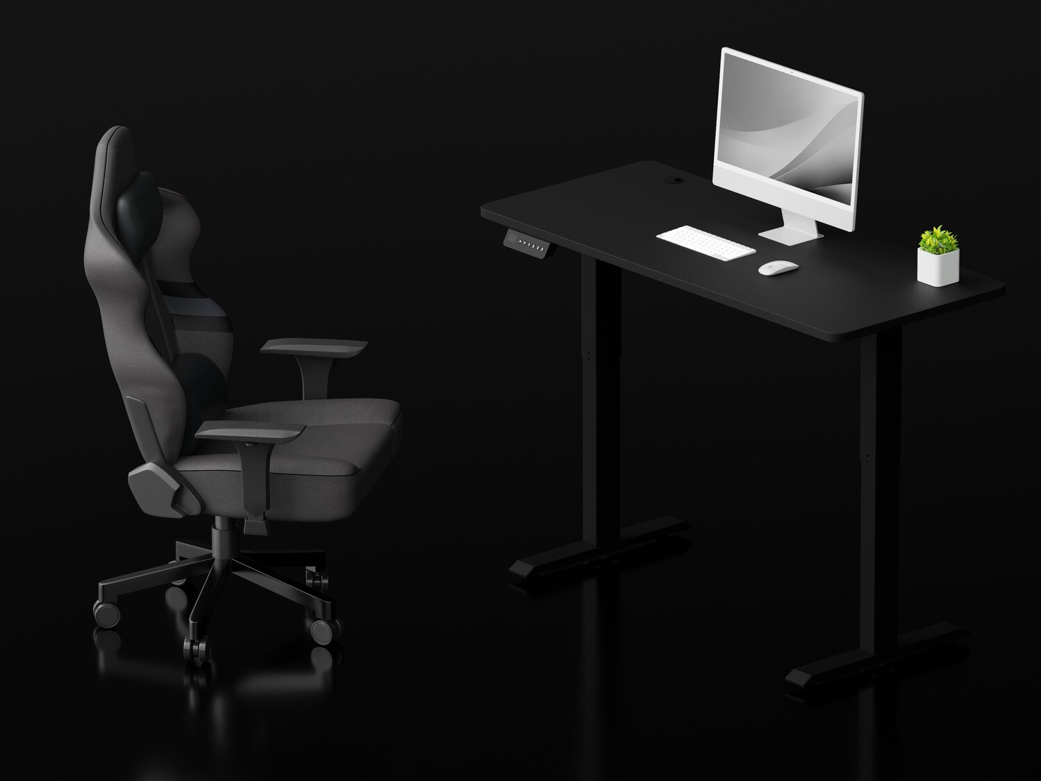 Dvižna pisalna miza Lodi 101 (Črna)