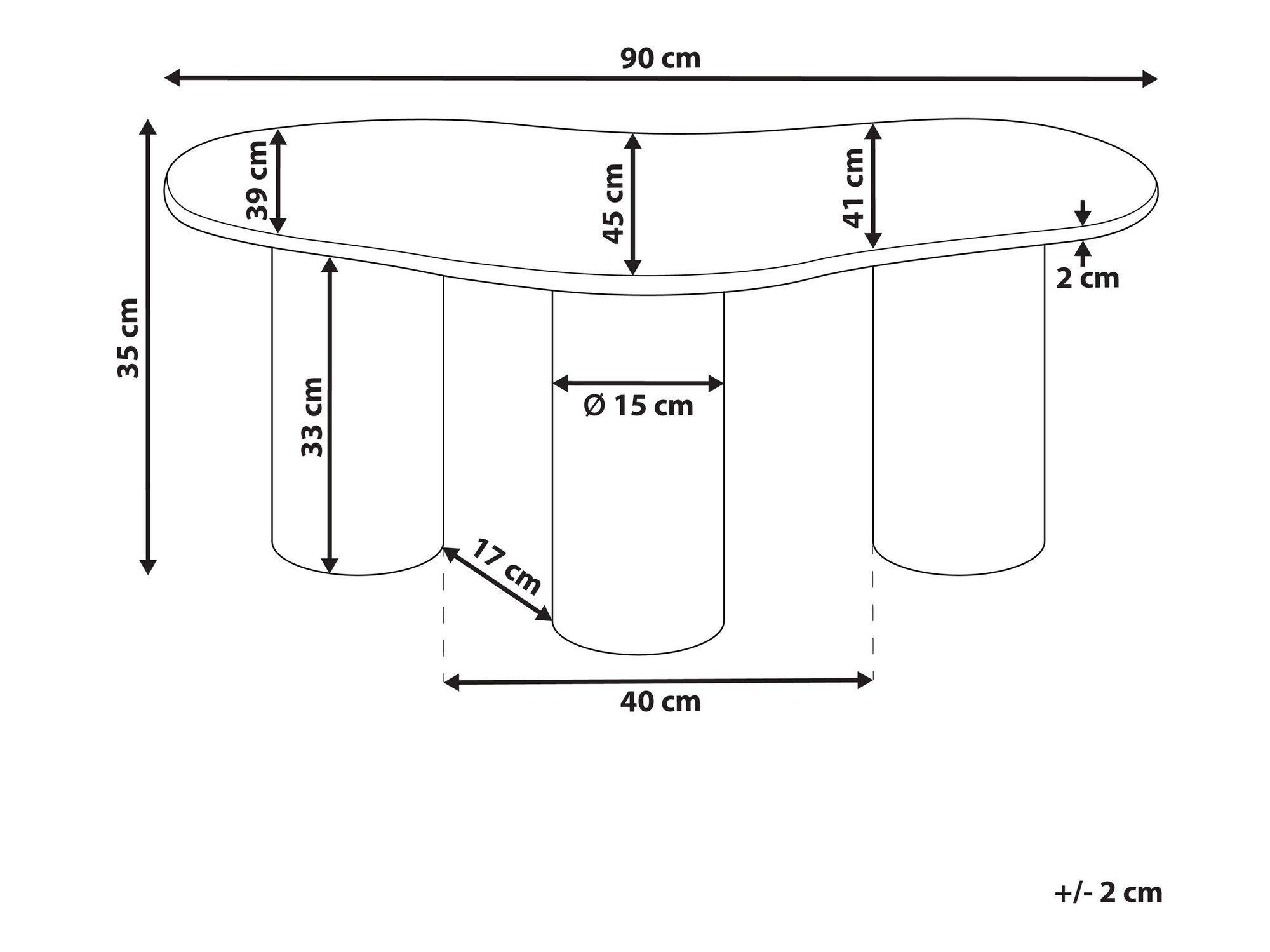 Klubska mizica Berwyn 1213