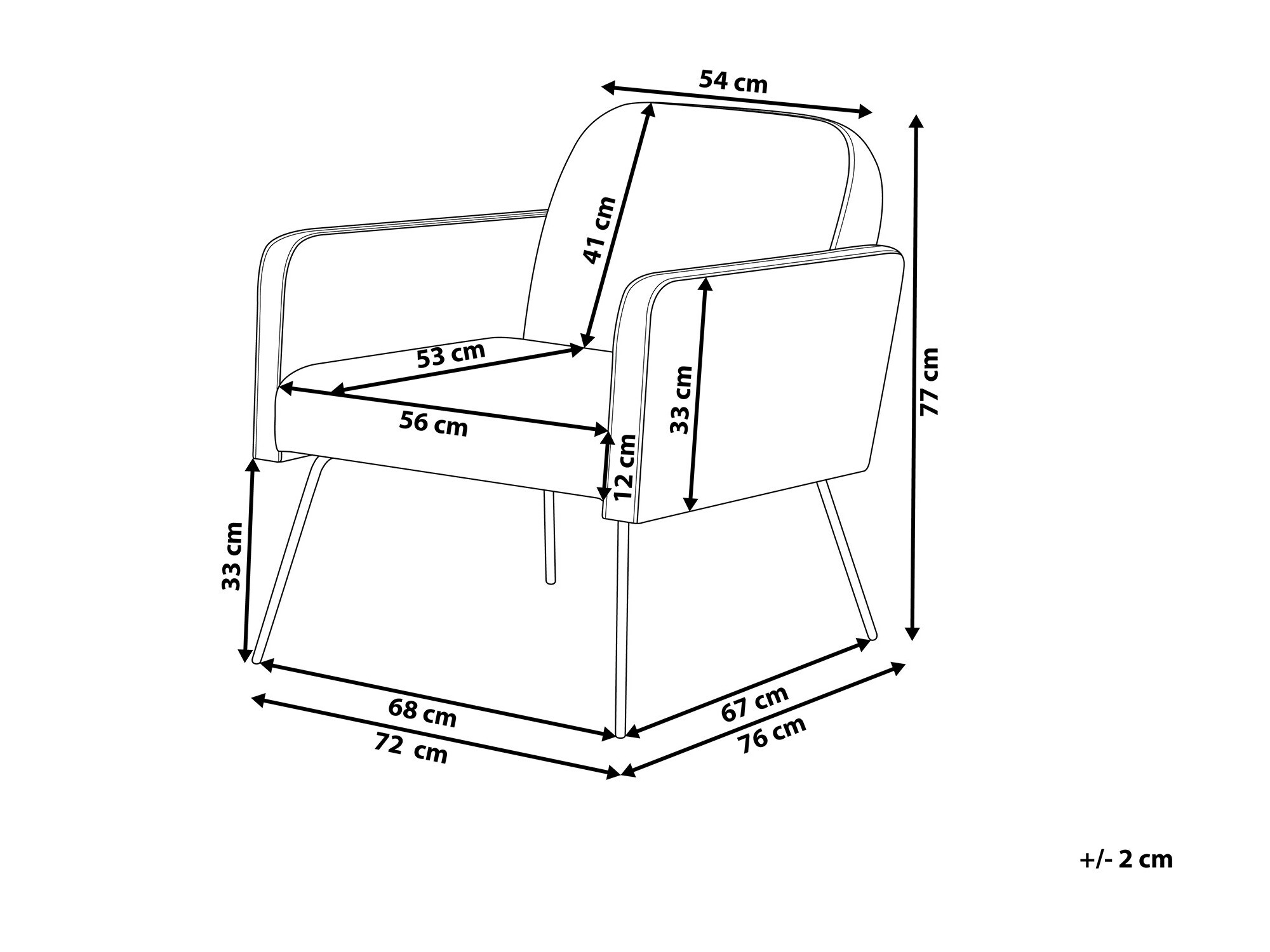 Fotelj Berwyn 1234 (Rumena)