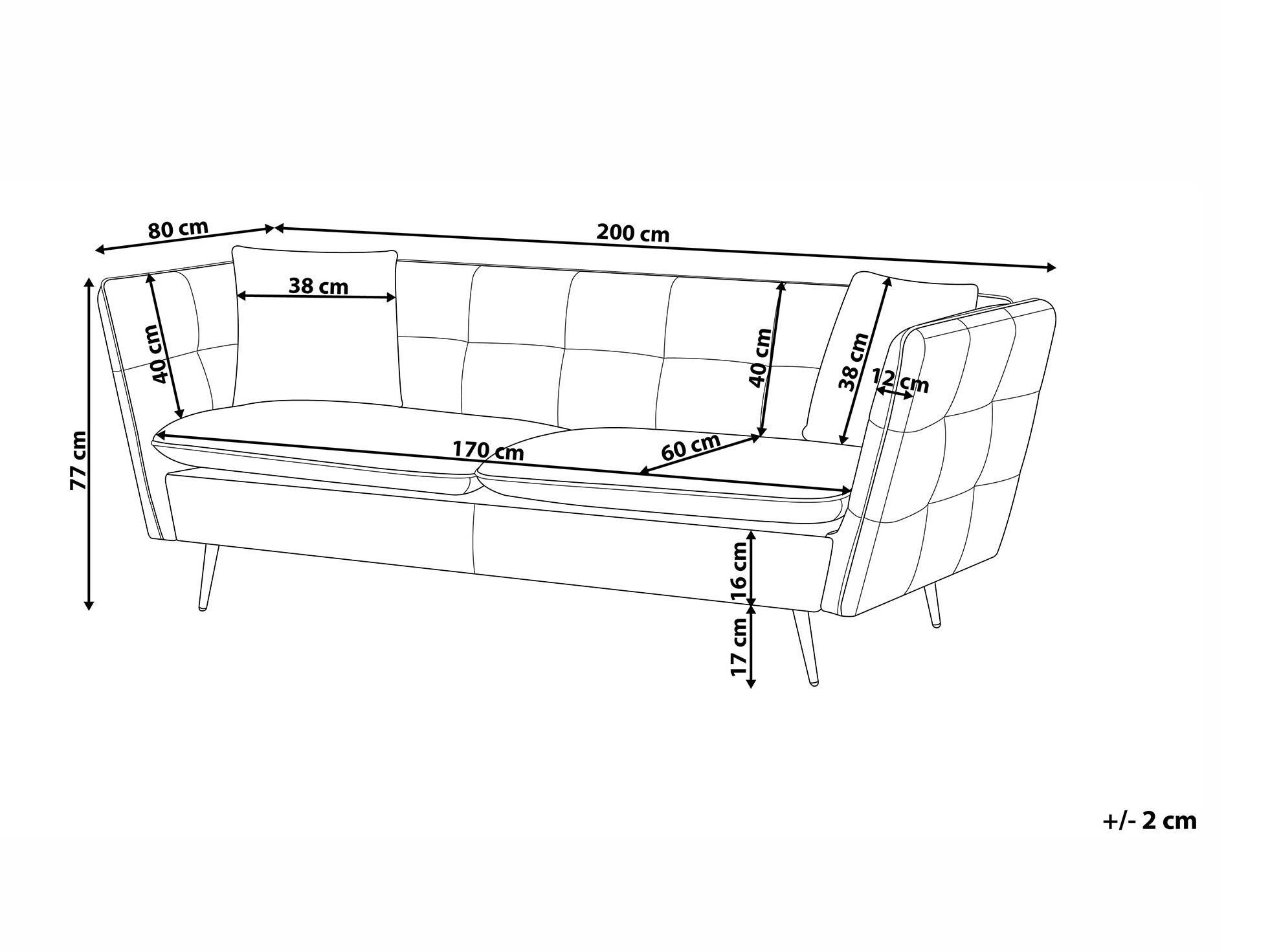 Kavč Berwyn 1245 (Roza)