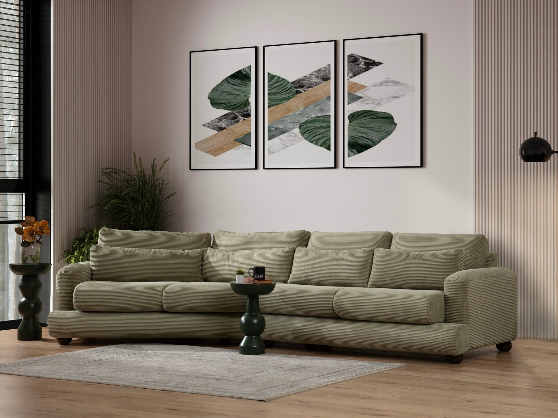 Modularni kavč Altadena 432 (Zelena)