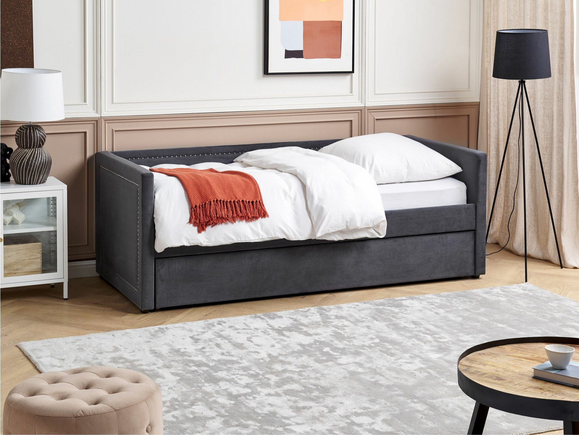 Postelja Berwyn 1272 (Temno siva)