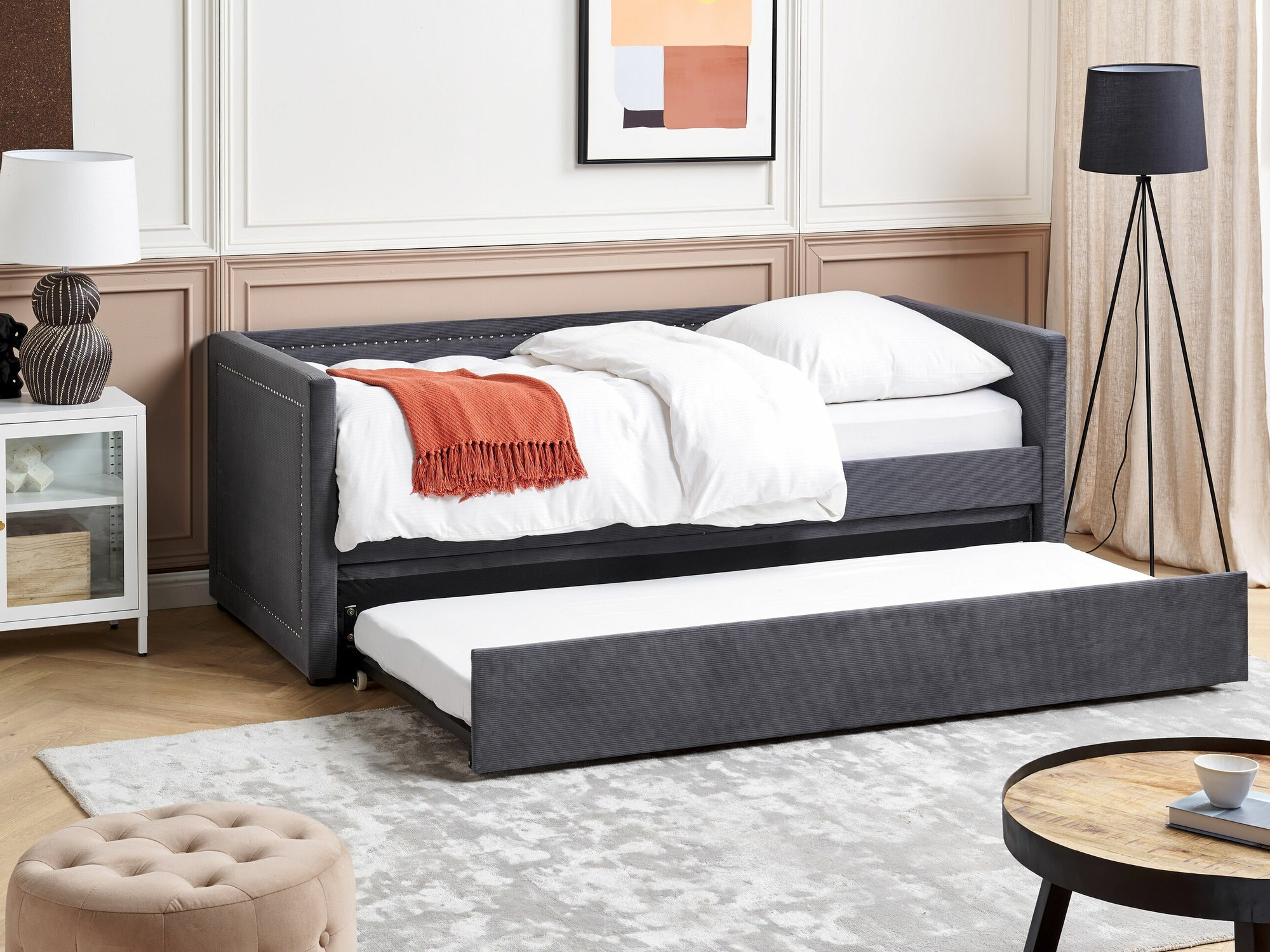 Postelja Berwyn 1272 (Temno siva)