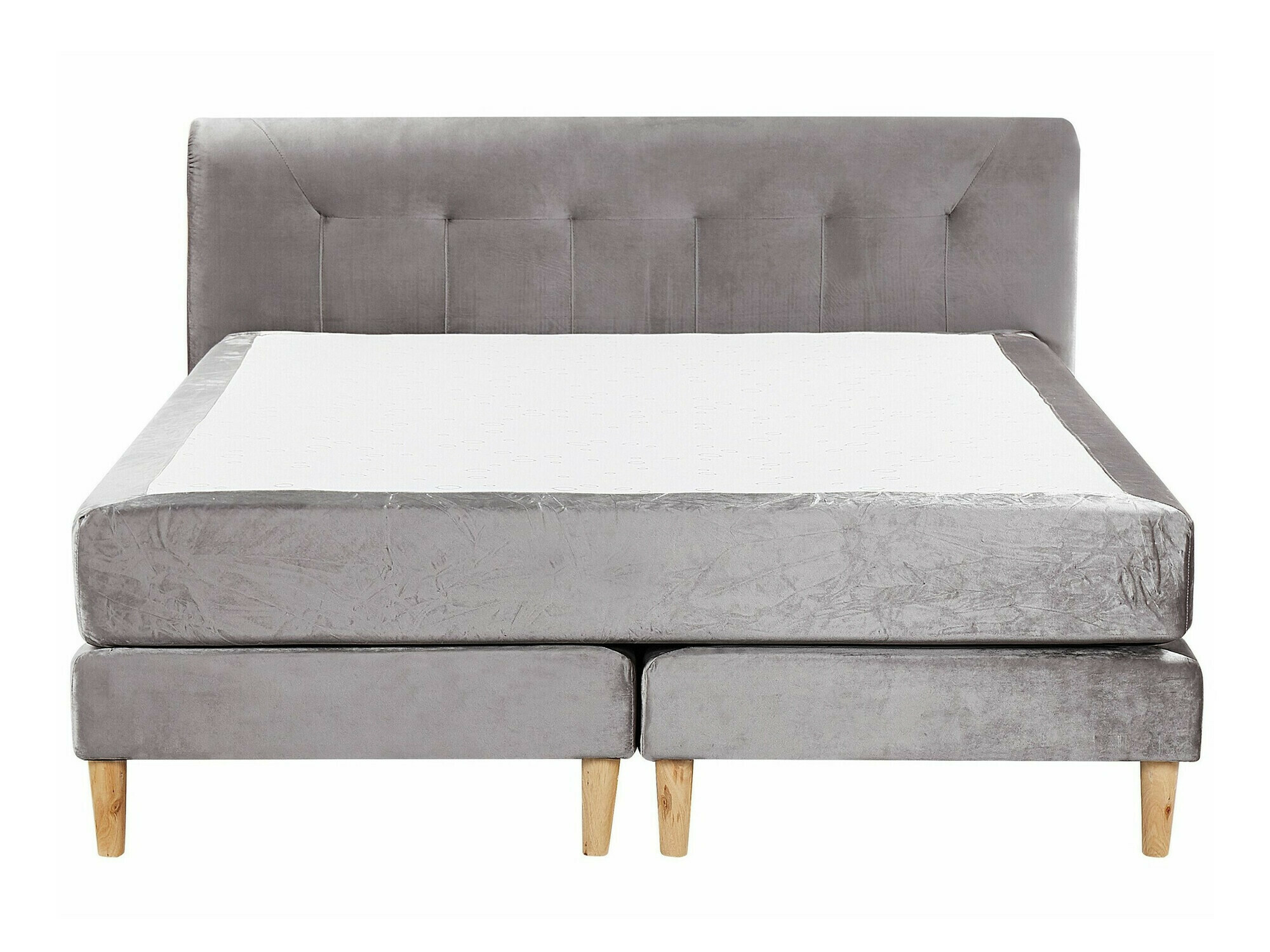 Boxspring postelja Berwyn 1274 (Siva)