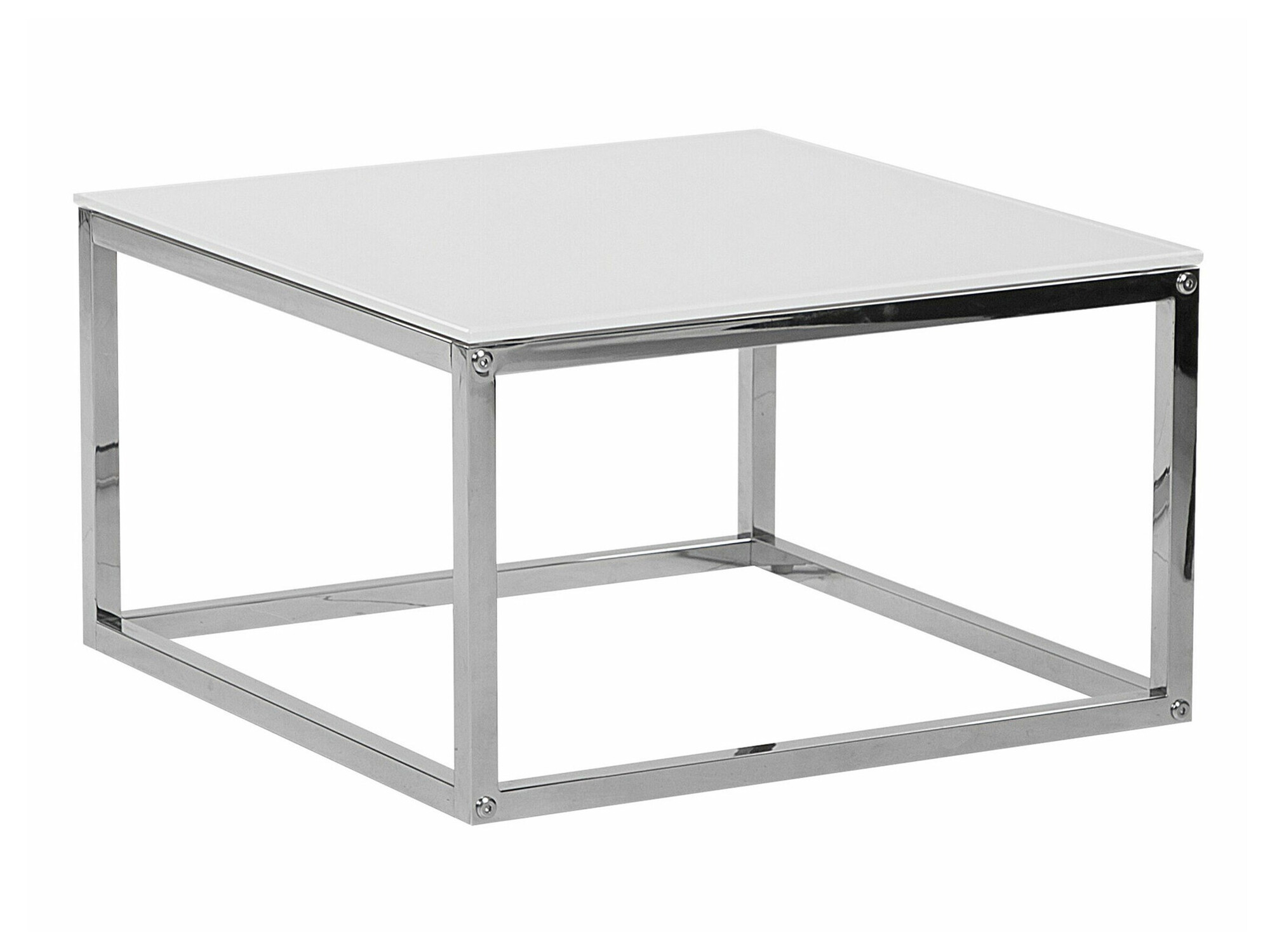 Komplet klubskih mizic Berwyn 1283 (Bela + Srebrna)