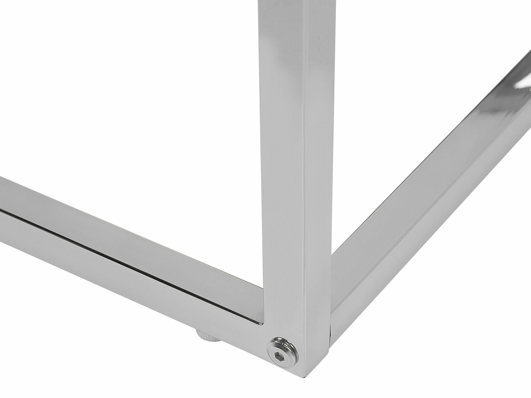 Komplet klubskih mizic Berwyn 1283 (Bela + Srebrna)