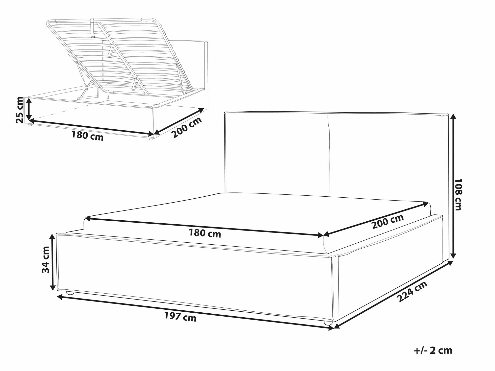 Postelja Berwyn 1290 (Bež)