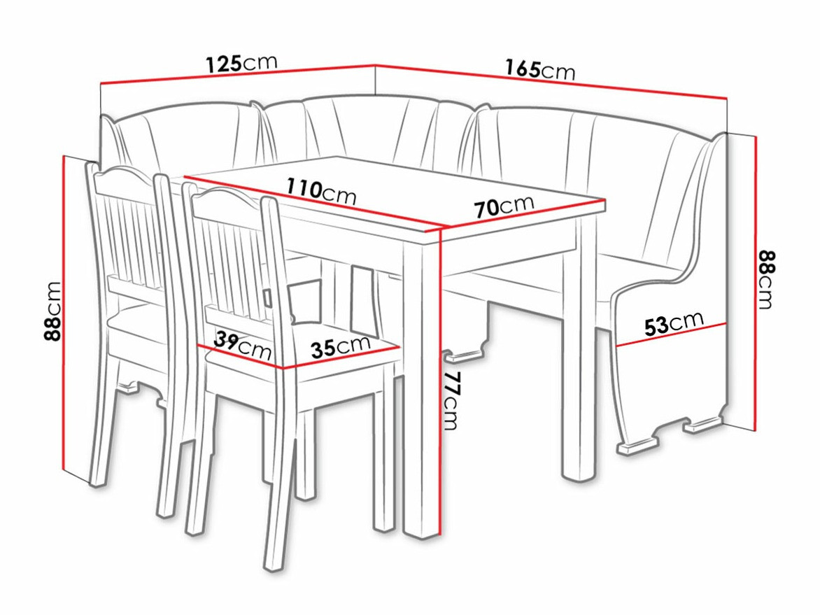 Jedilni kot Edmond 122
