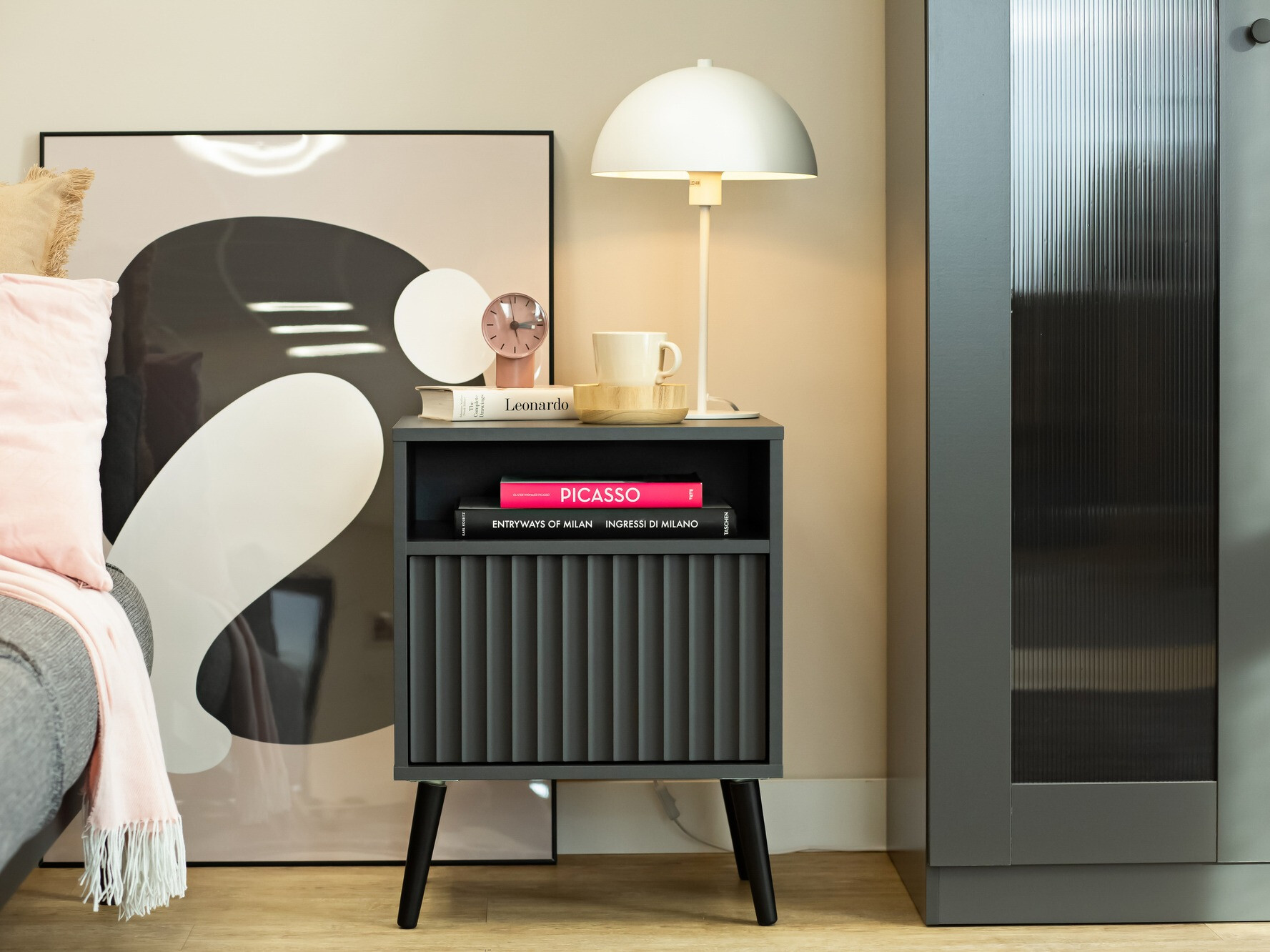 Nočna omarica Cirferi 106 (Antracit)