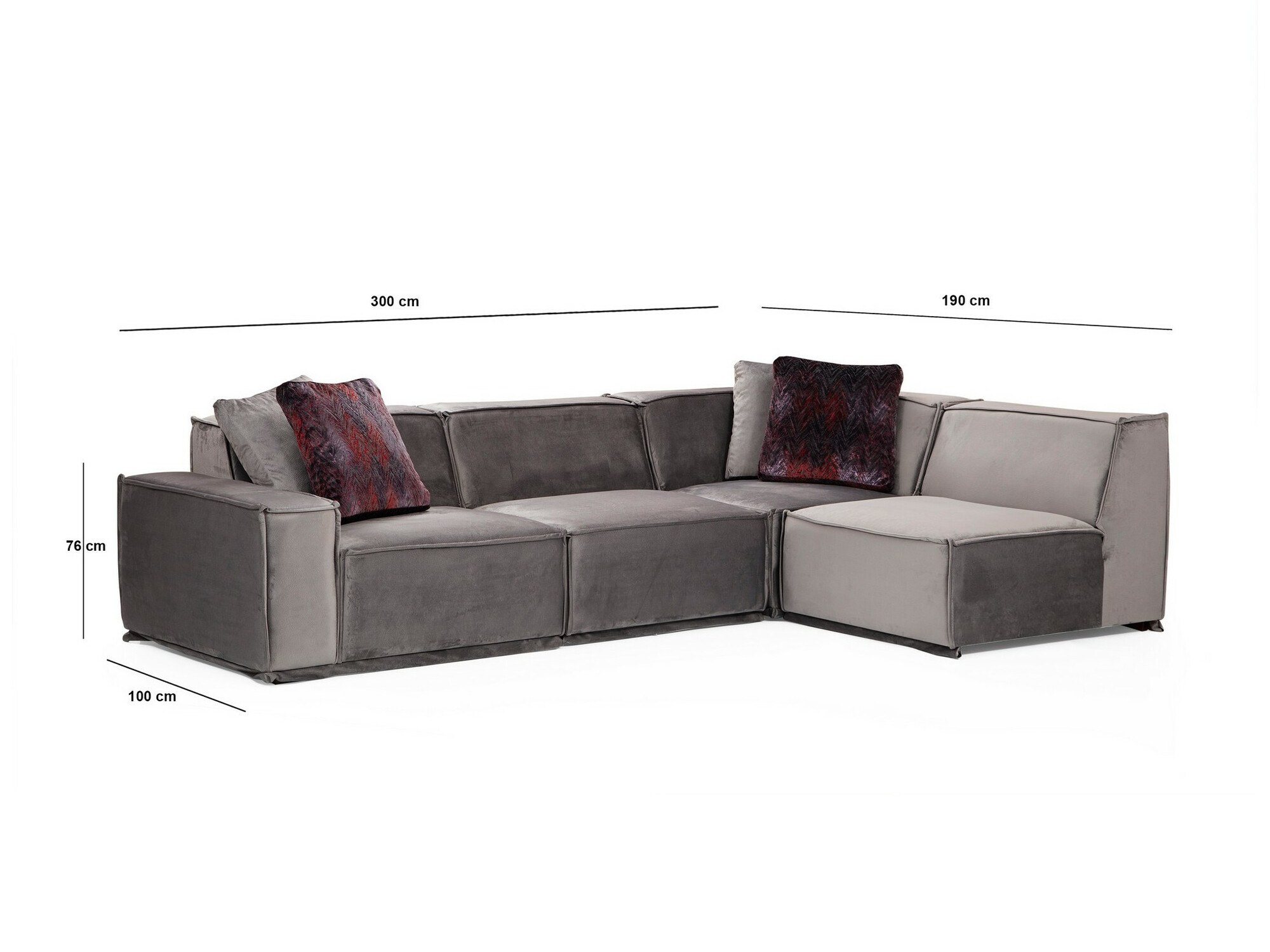 Modularna kotna sedežna garnitura Ferliva 103