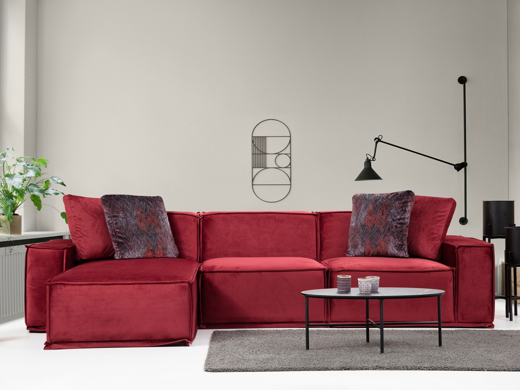 Modularna kotna sedežna garnitura Ferliva 104