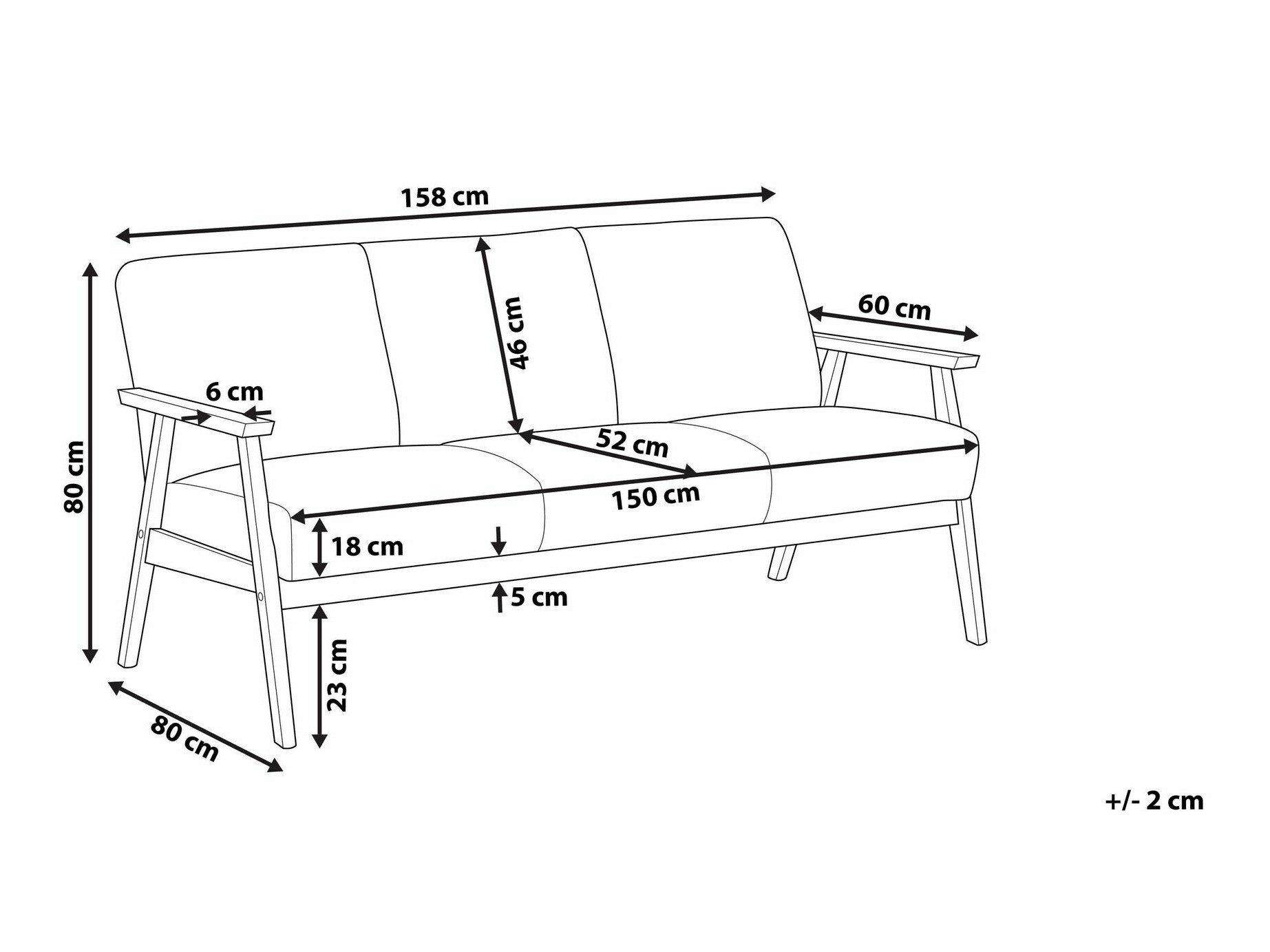 Kavč Berwyn 1322 (Siva)