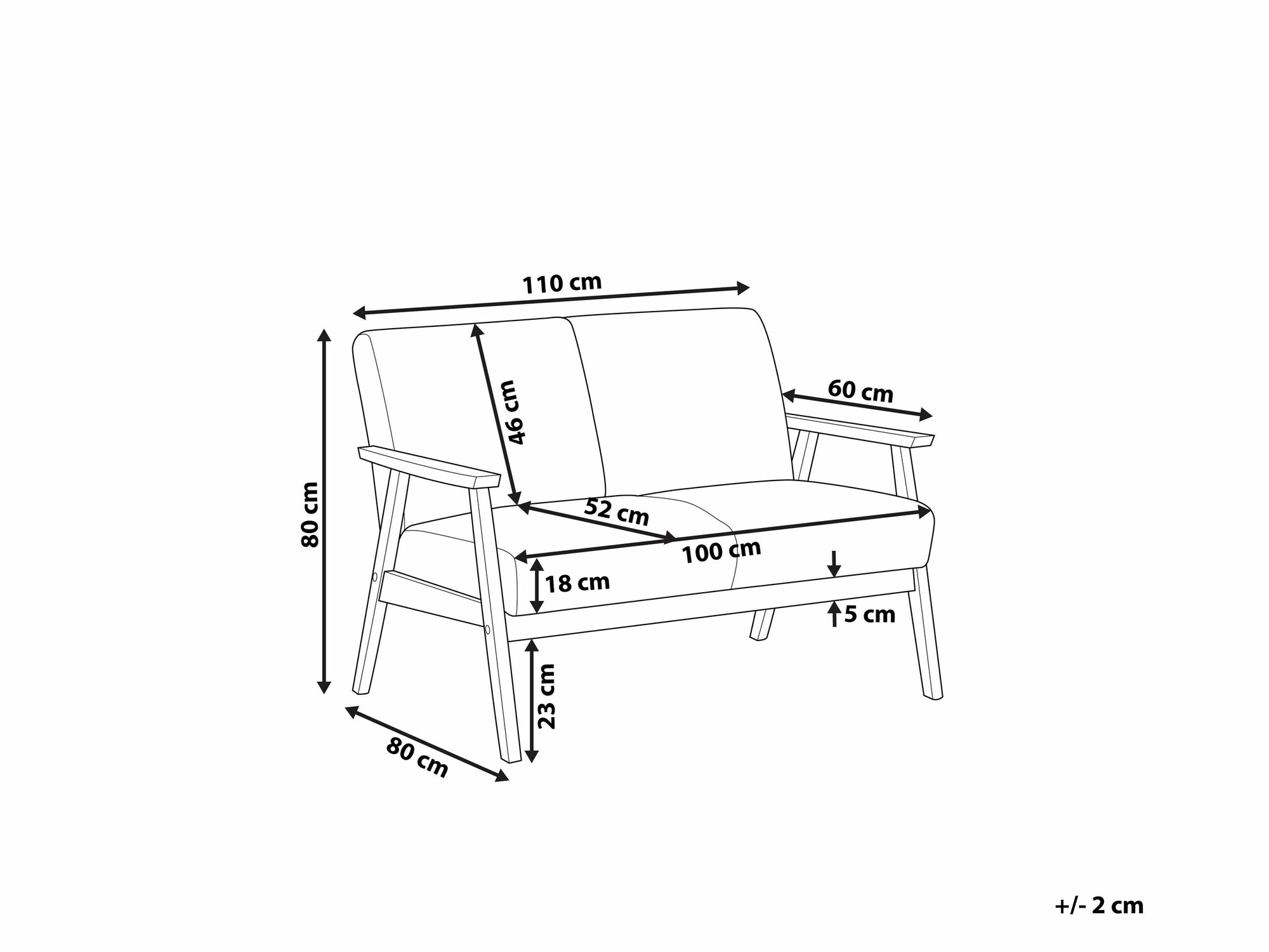 Kavč Berwyn 1323 (Siva)