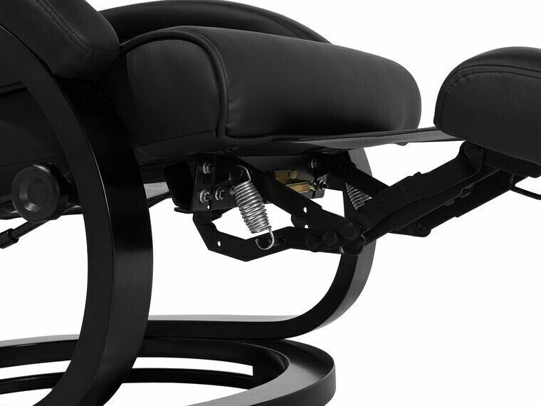 Fotelj s počivalnikom Berwyn 1326 (Črna)