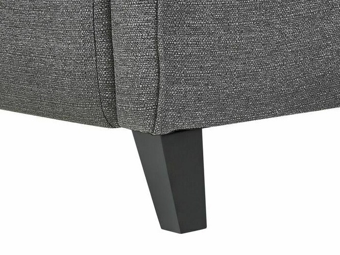 Fotelj s počivalnikom Berwyn 1329 (Črna + Siva)