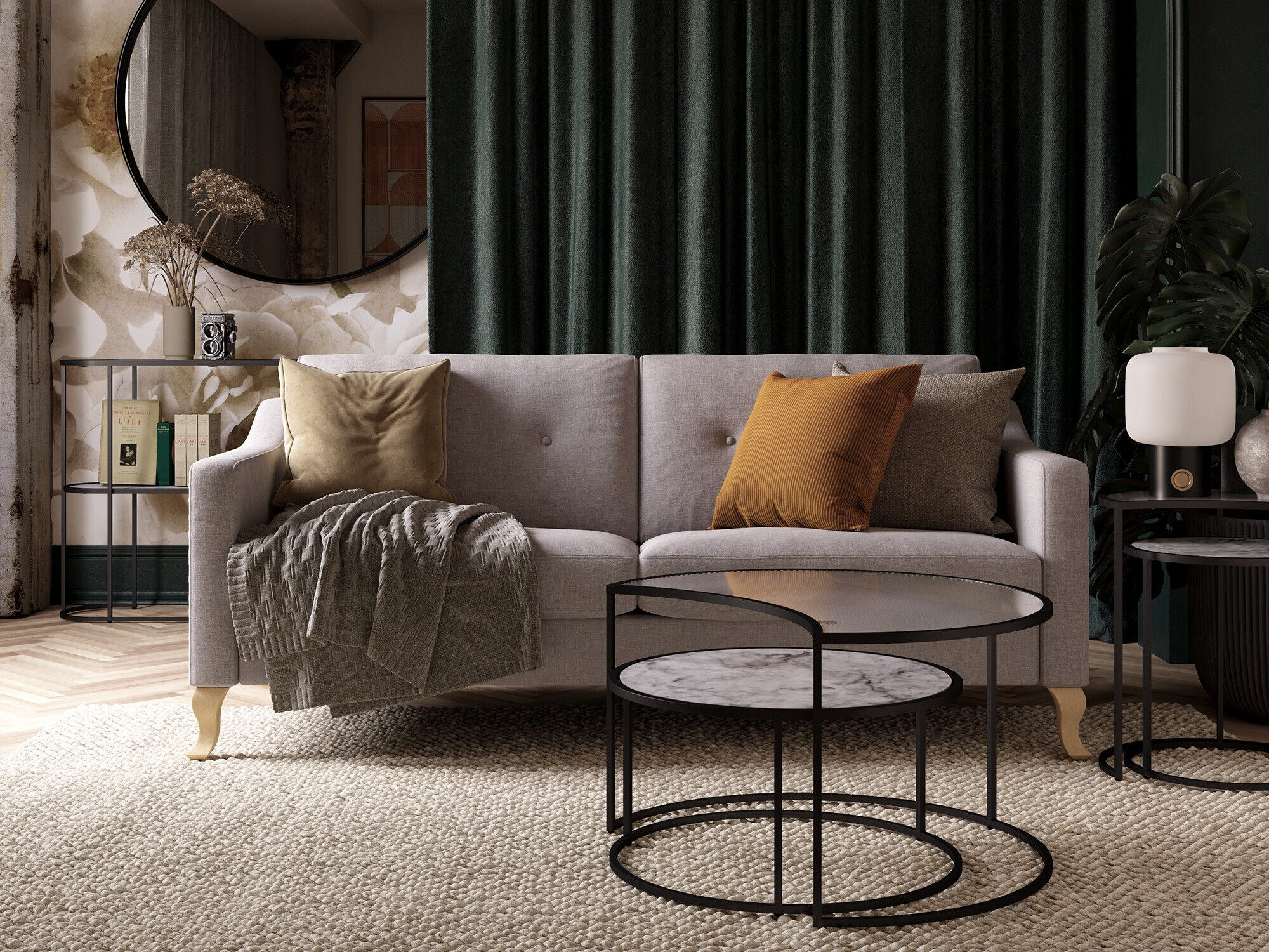 Komplet klubskih mizic Tulsa 628